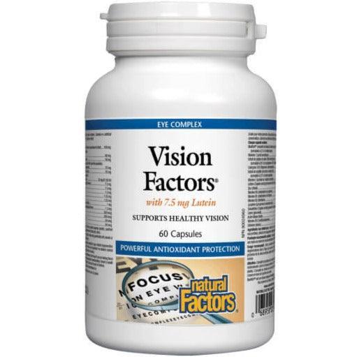 Natural Factors Vision Factors - Eye Health Supplement with Lutein & Zeaxanthin, 60 Capsules - Supports Macular Health & Visual Clarity for Daily Computer Use & Night Driving