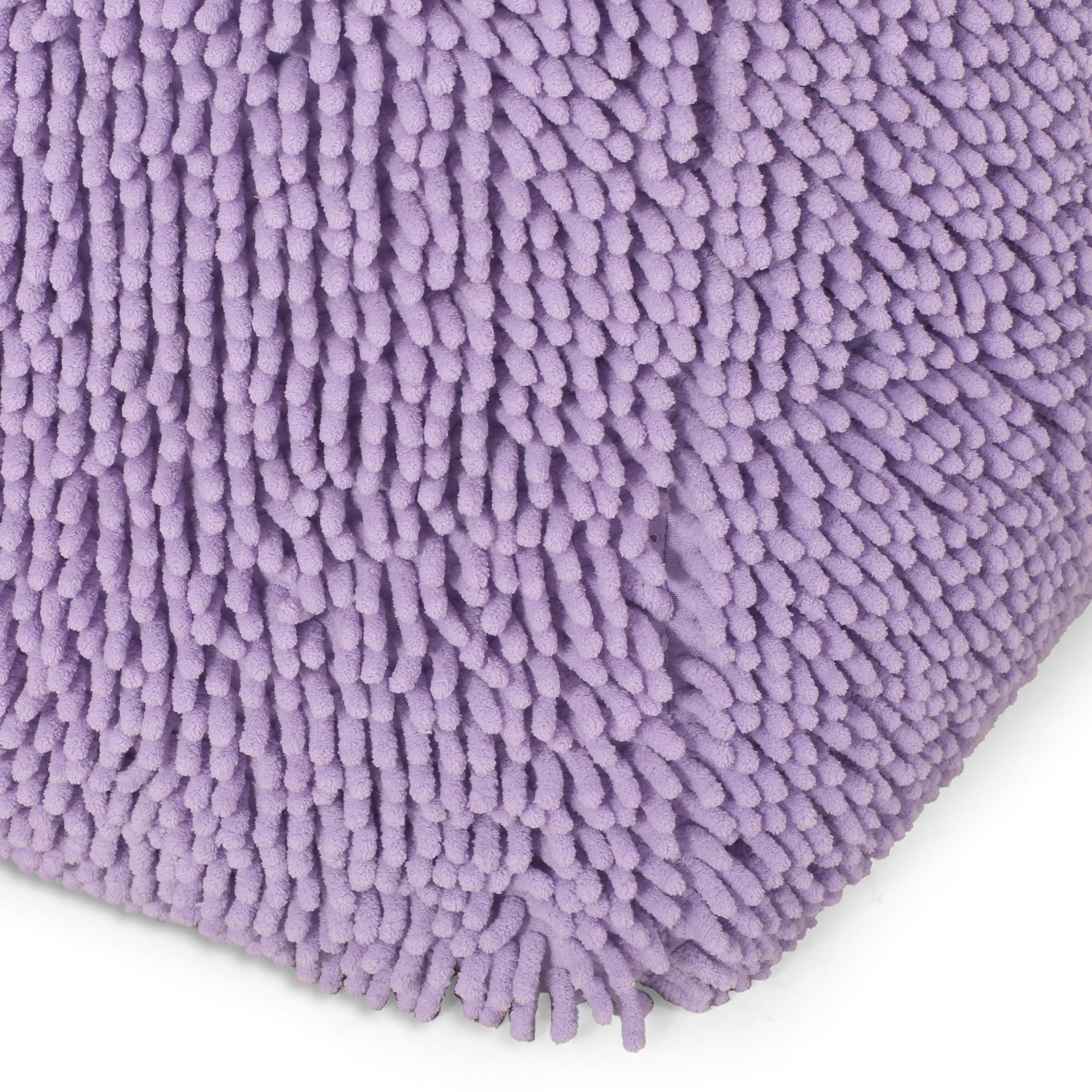 Christopher Knight Home Moloney Pouf - Soft Lavender Velvet Ottoman Footrest, Round Tufted Pouffe for Living Room, Bedroom & Nursery - Perfect for Relaxing, Extra Seating & Home Decor