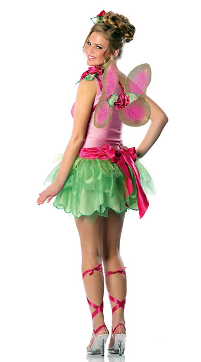 Elegant Rose Fairy Costume for Women - Perfect for Halloween, Cosplay, and Fantasy Themed Parties