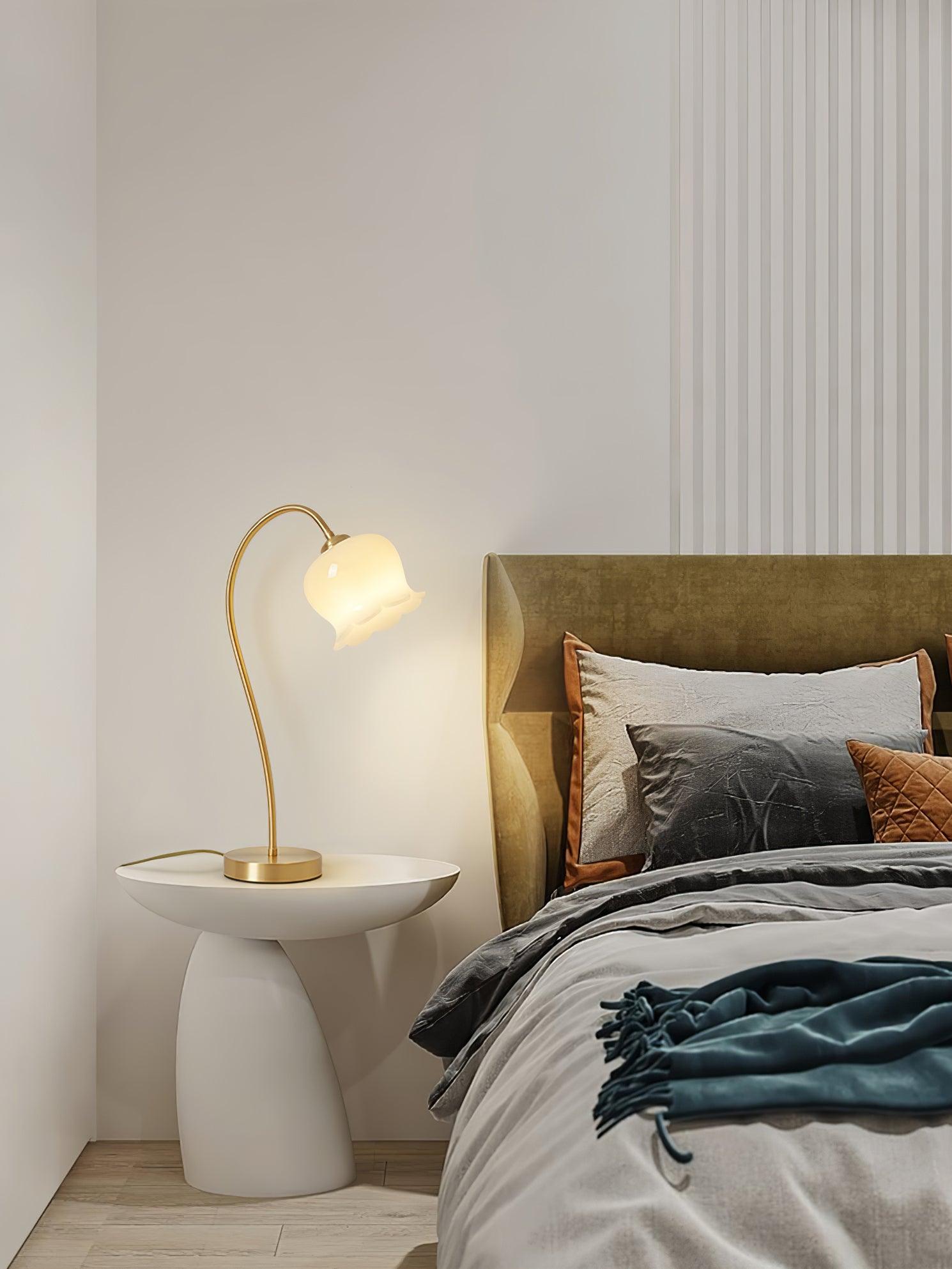 Elegant Orchids Table Lamp - Modern LED Night Light for Bedroom, Living Room, and Office Decor - Perfect for Reading, Relaxation, and Creating Cozy Ambiance