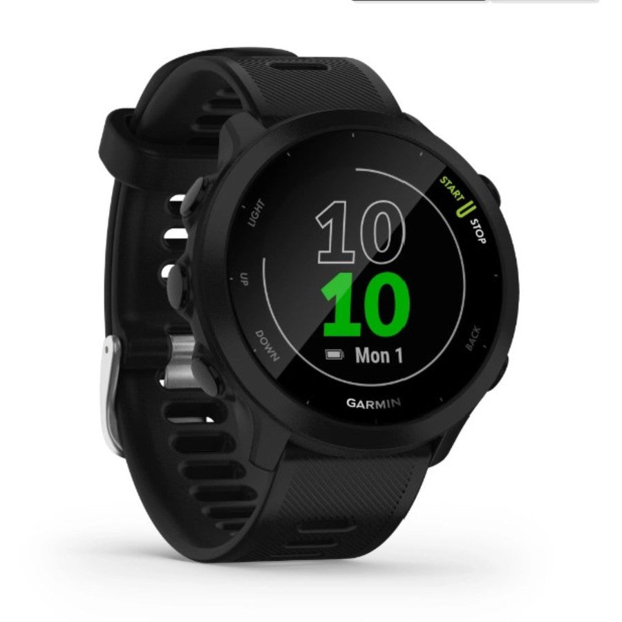 Garmin Forerunner 55 GPS Running Watch - Smart Fitness Tracker with Heart Rate Monitor, Workout Tracking & Music Storage - Perfect for Runners, Jogging & Outdoor Activities