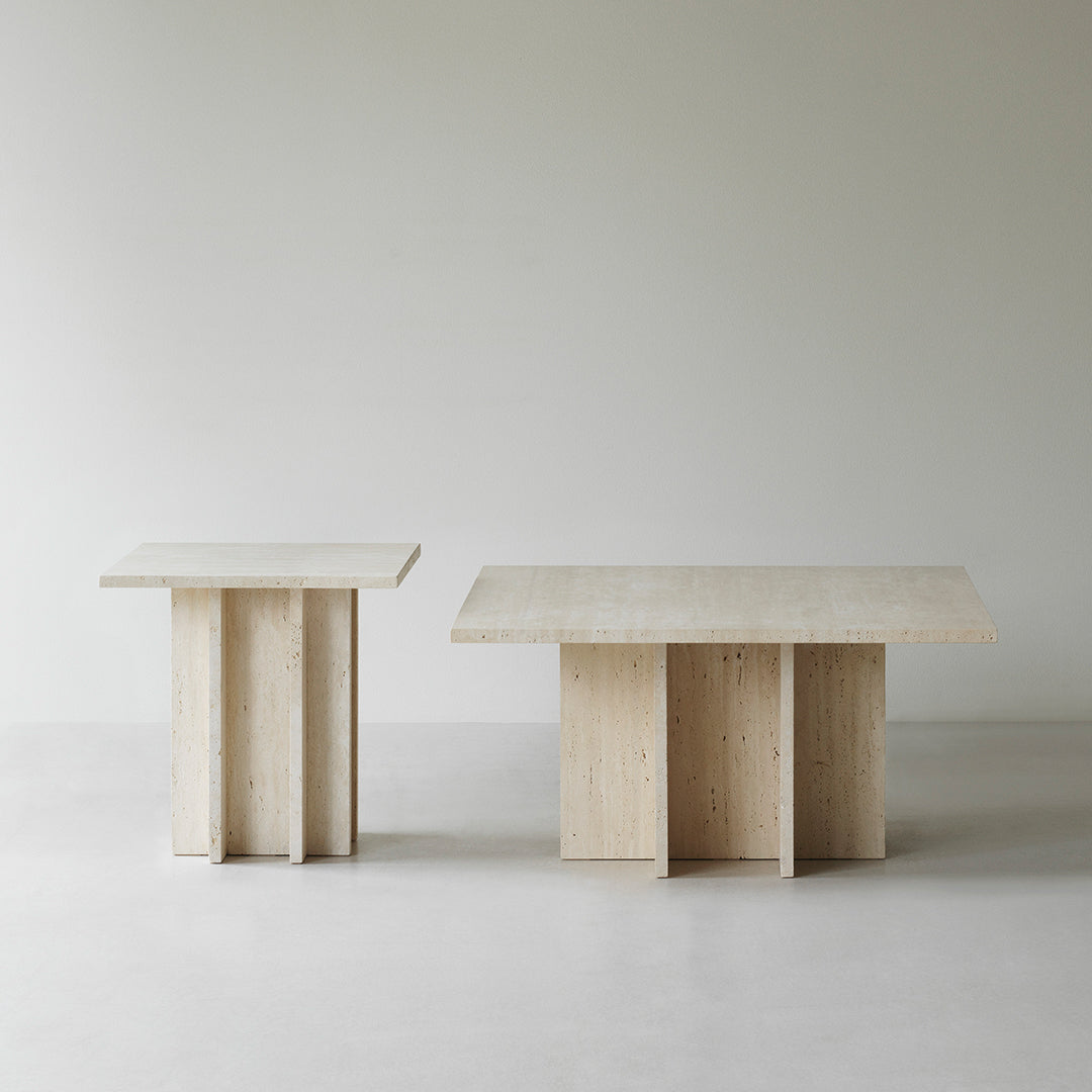 Modern Edge Coffee Table - Mid Century Minimalist Design with Metal Legs for Living Room, Lounge & Office - Sturdy & Stylish Home Decor Furniture