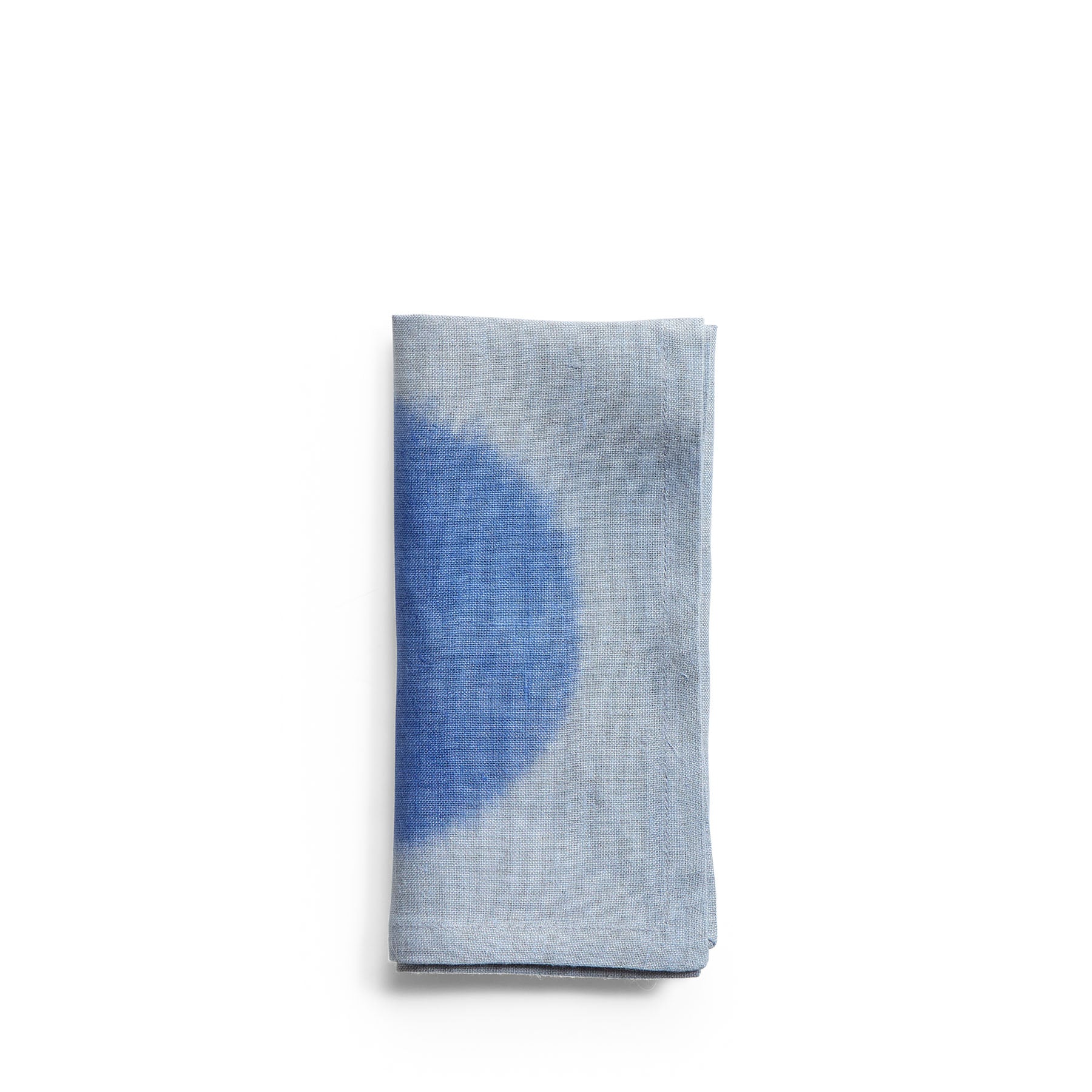 Hand Painted Ultramarine Blue Linen Napkins - Premium 100% Linen Table Linens for Elegant Dining, Weddings & Home Decor
