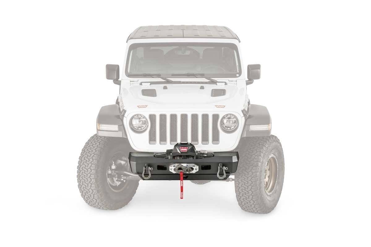 2023 Jeep Gladiator (JT) Elite Series Stubby Bumper - Heavy Duty Off-Road Front Bumper for Jeep Wrangler & Gladiator - Perfect for Rock Crawling, Overlanding & Trail Adventures