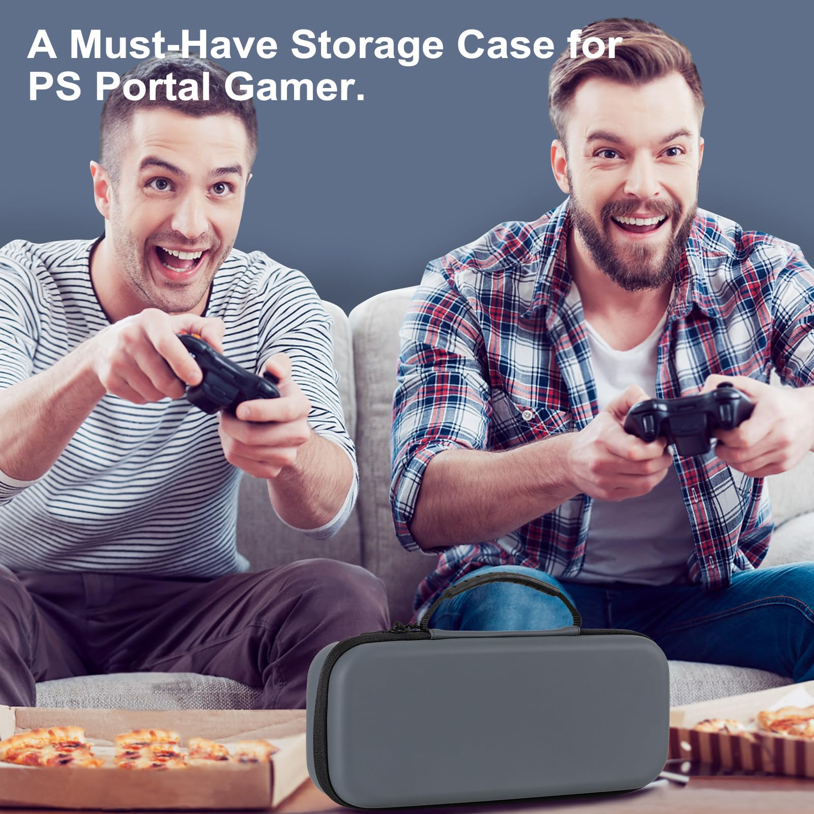 TiMOVO Hard Shell Travel Case for PlayStation Portal Remote Player - Protective Storage Bag with 10 Game Card Slots for PS5 Portal Controller & Accessories (2023 Model) | Perfect for Gaming On-The-Go, Travel Protection & Accessories Organization