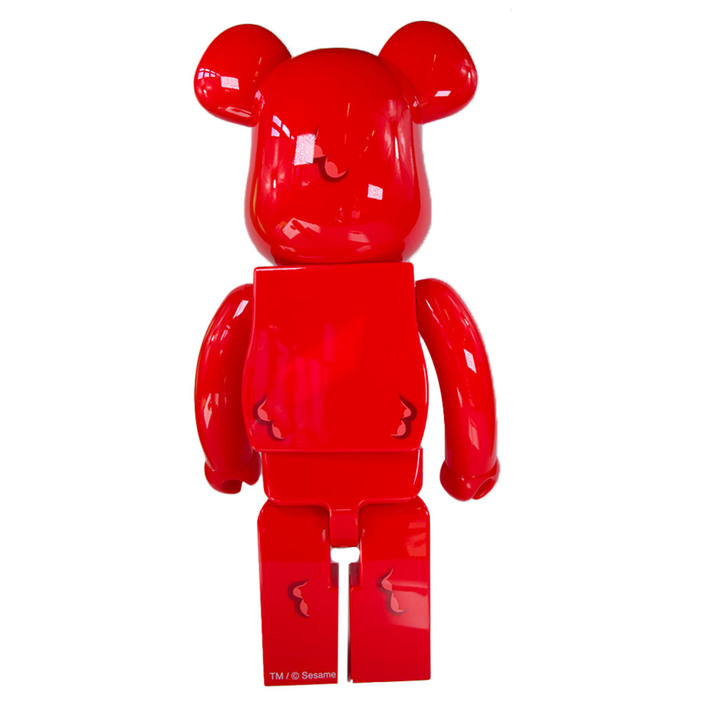 1000% Bearbrick Coin Parking Delivery x Sesame Street Elmo (CPD Version) Collectible Art Toy - Perfect for Display in Home, Office or Anime Collections