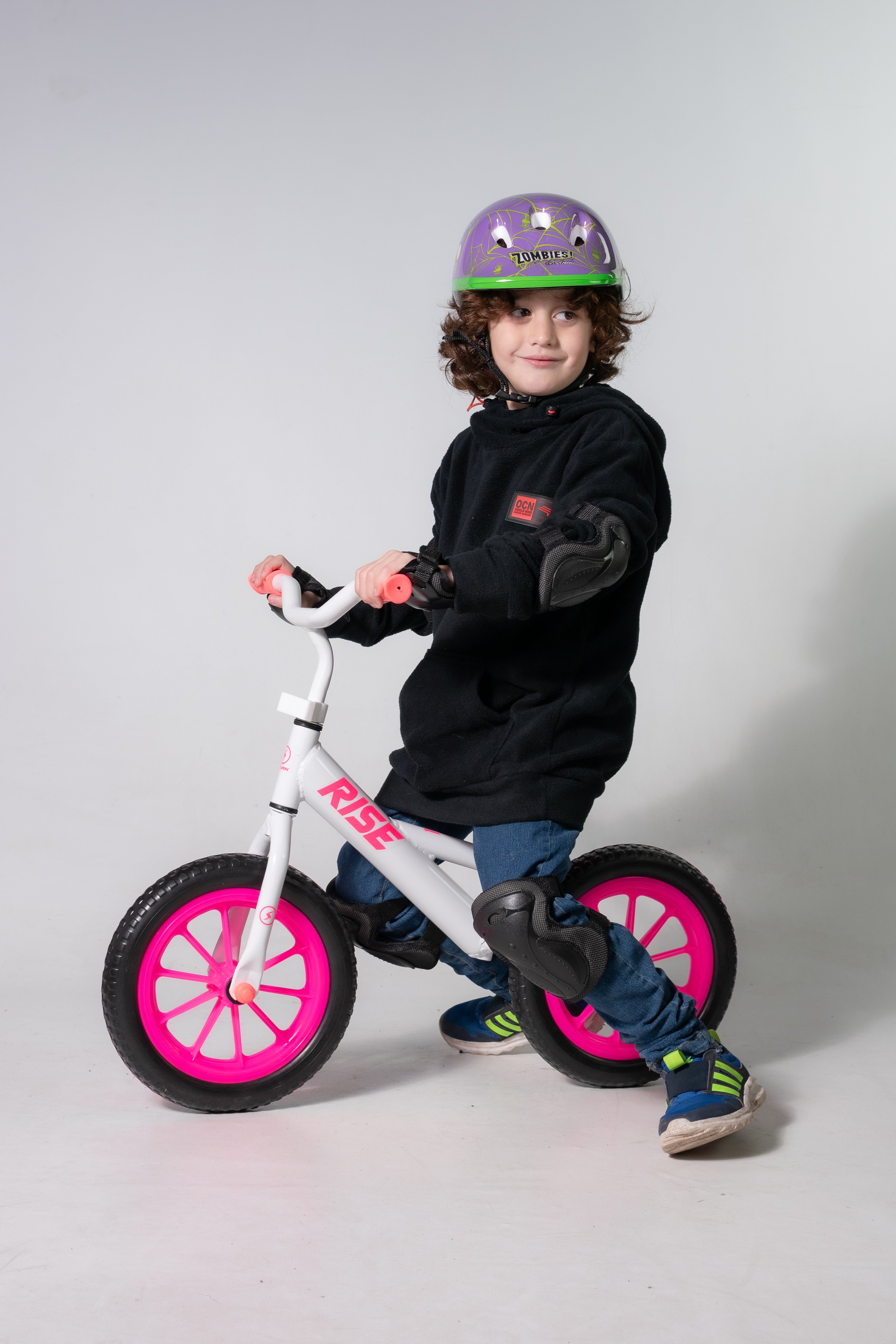 12 Inch Kids Bike with Training Wheels - Pink Rise Power Bicycle for Boys & Girls - Perfect for Backyard Rides, Neighborhood Cruising & Learning to Cycle