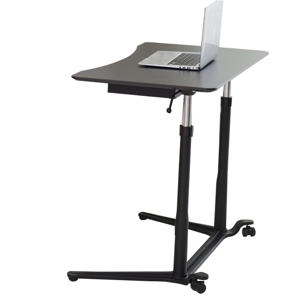 Adjustable Laptop Desk with Wheels - Portable Ergonomic Workstation for Home Office, Study & Writing | Rolling Computer Desk for Workspace & Bed Use