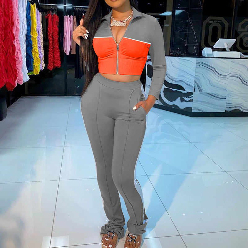 Stylish Two-Piece Outfit with Color Block Design - Trendy Matching Set for Women | Perfect for Casual Wear, Date Nights & Summer Vacations