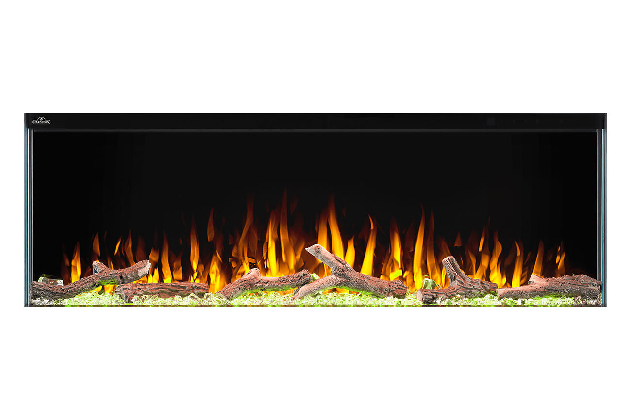 Napoleon Trivista Primis 50-Inch 3-Sided or 2-Sided Built-In Electric Fireplace - Perfect for Living Rooms, Bedrooms & Home Decor