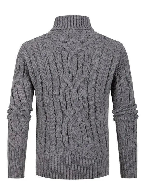 Men's Twist V-Neck Pullover Sweater - Soft & Stylish Knit Sweater for Casual Wear, Office, and Outdoor Activities