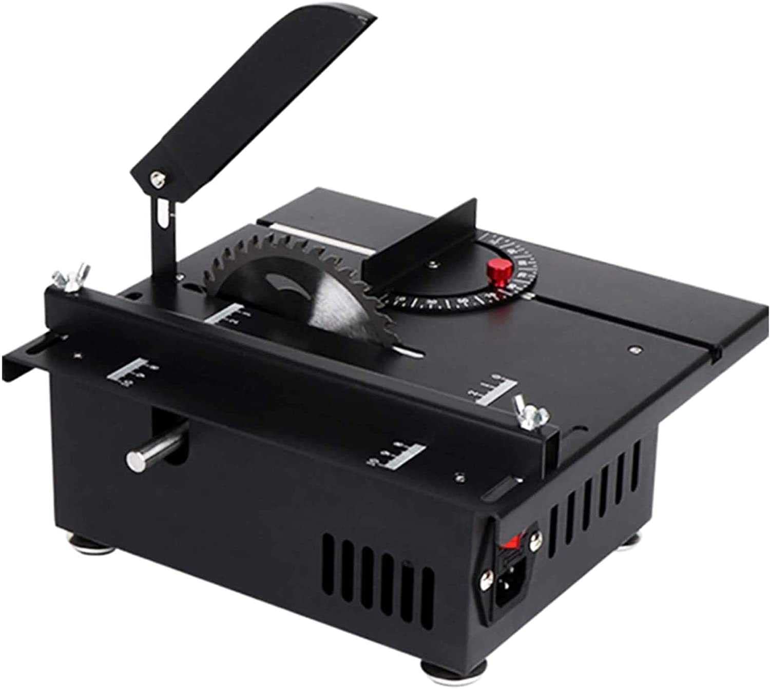 LLLZM Portable Table Saw - 10 Inch Multifunctional Power Saw with 0-90° Angle Adjustment for Wood, Metal & Plastic Cutting | Compact Worksite Saw for DIY Woodworking, Home Improvement & Construction Projects