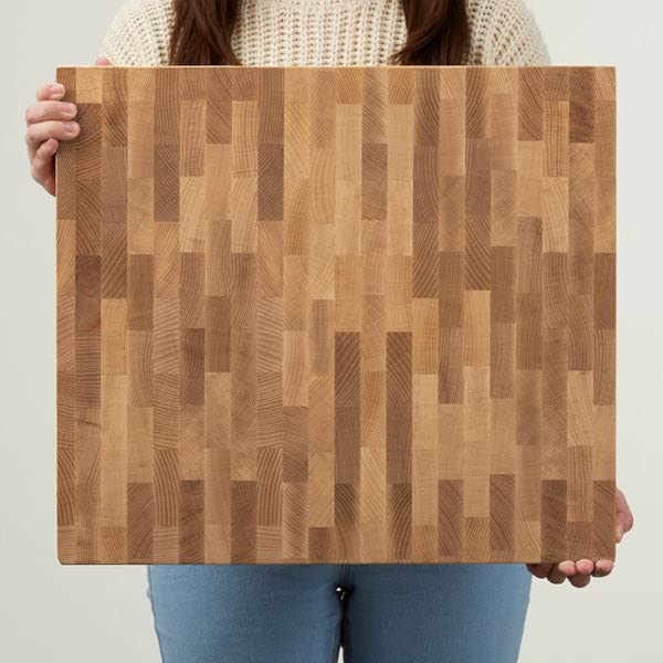 Custom Engraved Laurel Wreath Wood Cutting Board 16x18x1.75
