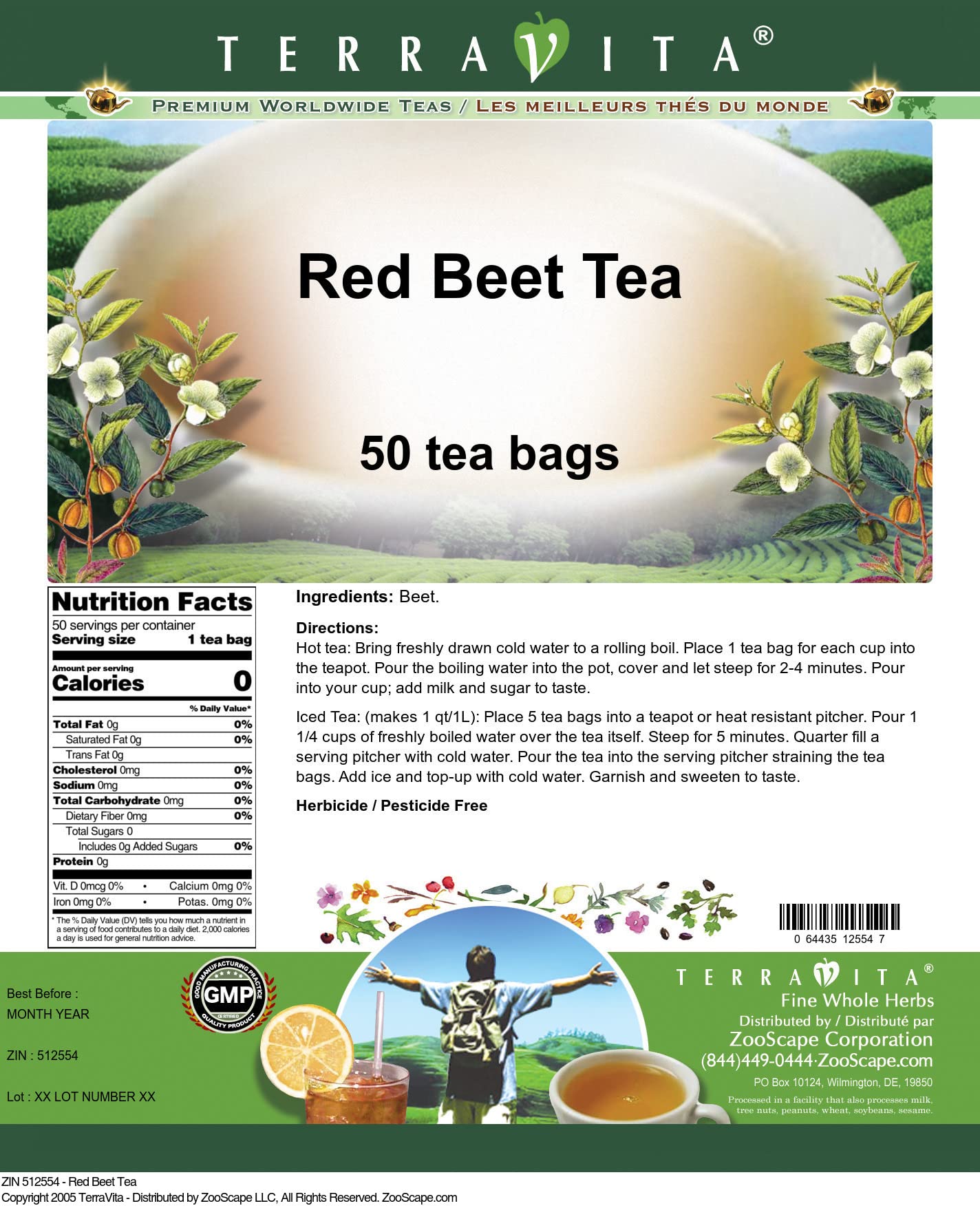 Organic Red Beet Root Tea Bags (50 Count, 3 Pack) - Natural Energy Boost & Detox Drink for Wellness - Perfect for Morning Routine, Workout Recovery & Relaxation