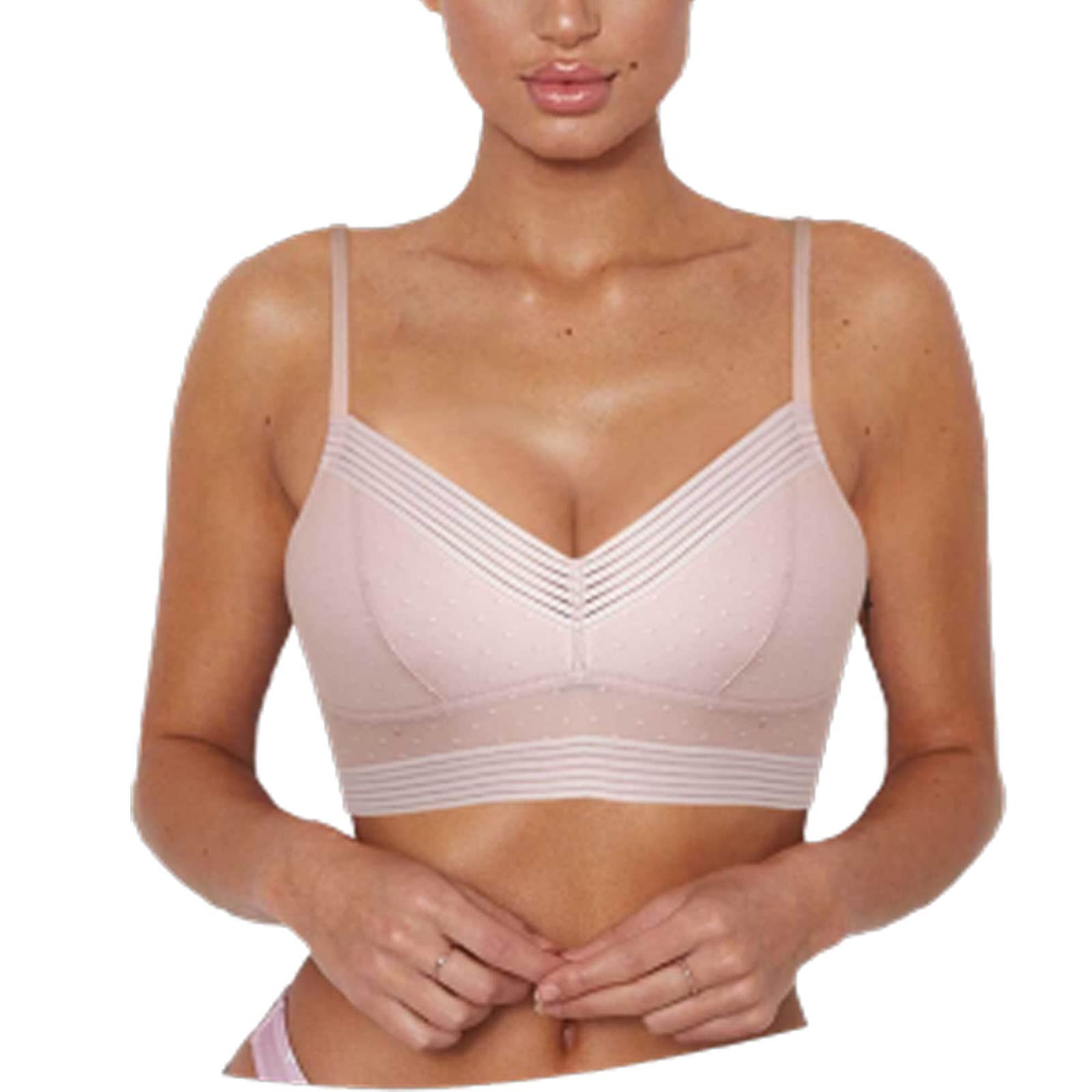 Starry Wireless Lace Bra - Low Back Push Up Lifting Bra with U-Back Design for Women | Perfect for Evening Wear, Date Nights & Special Occasions