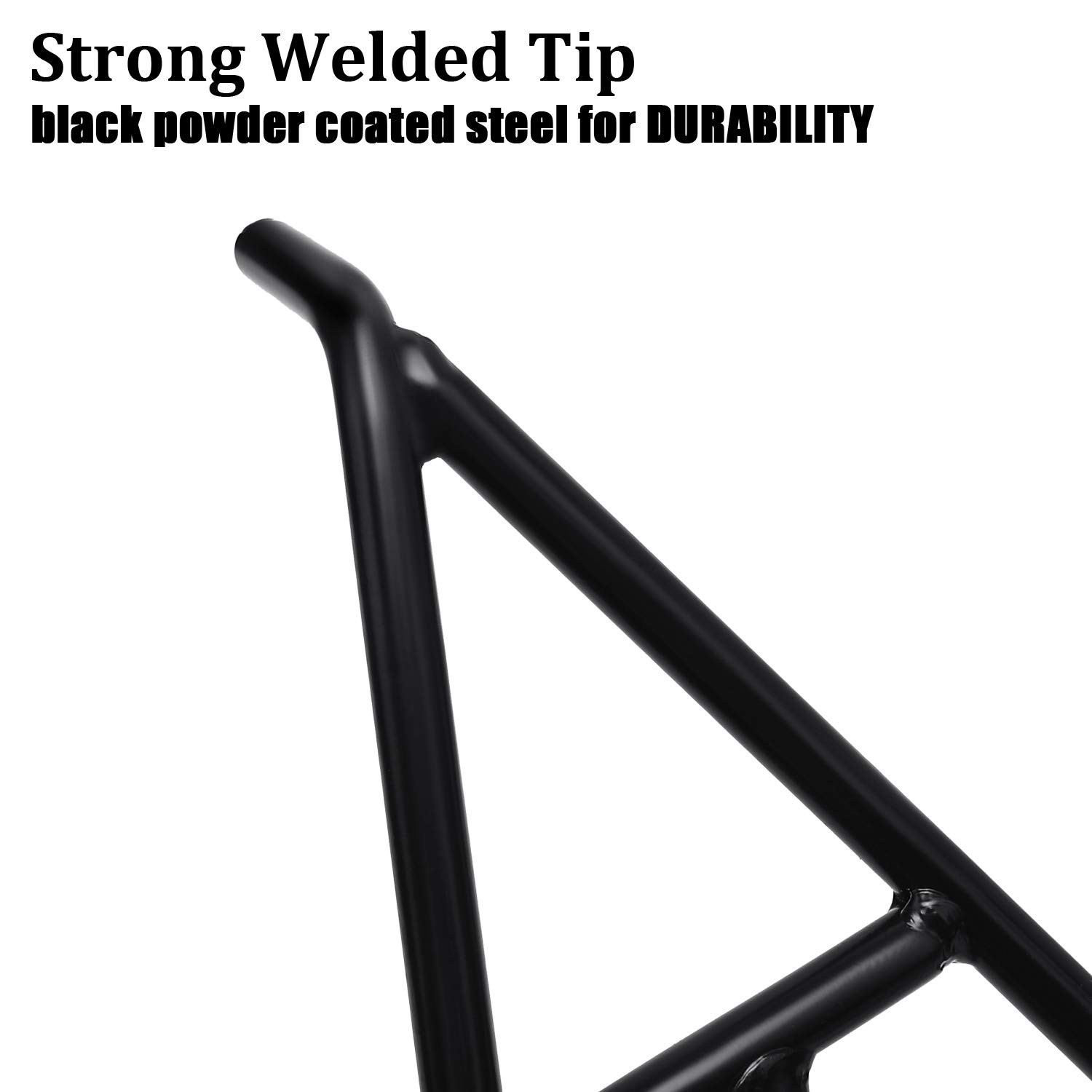 Eapele Heavy Duty Triangle Stand for Dirt Bike - Universal Steel Motorcycle Stand for 80-500cc Supermoto, Motocross & Enduro Pit Bikes - Black - Perfect for Garage Storage, Track Maintenance & Off-Road Riding