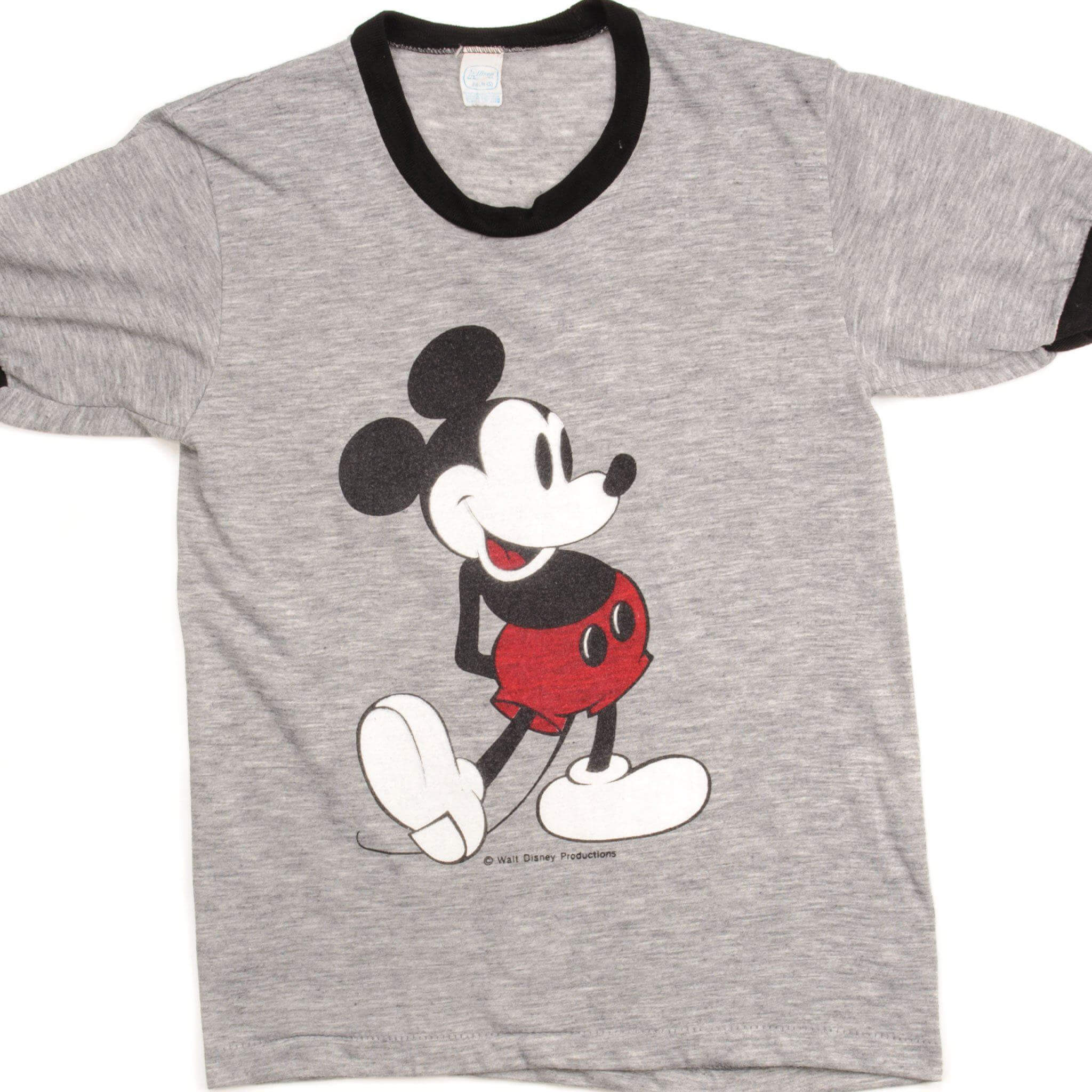 Vintage 1970s Disney Mickey Mouse T-Shirt Small Size - Retro Cotton Tee for Men & Women - Made in USA - Perfect for Casual Wear, Disney Fan Gifts & Theme Park Outfits