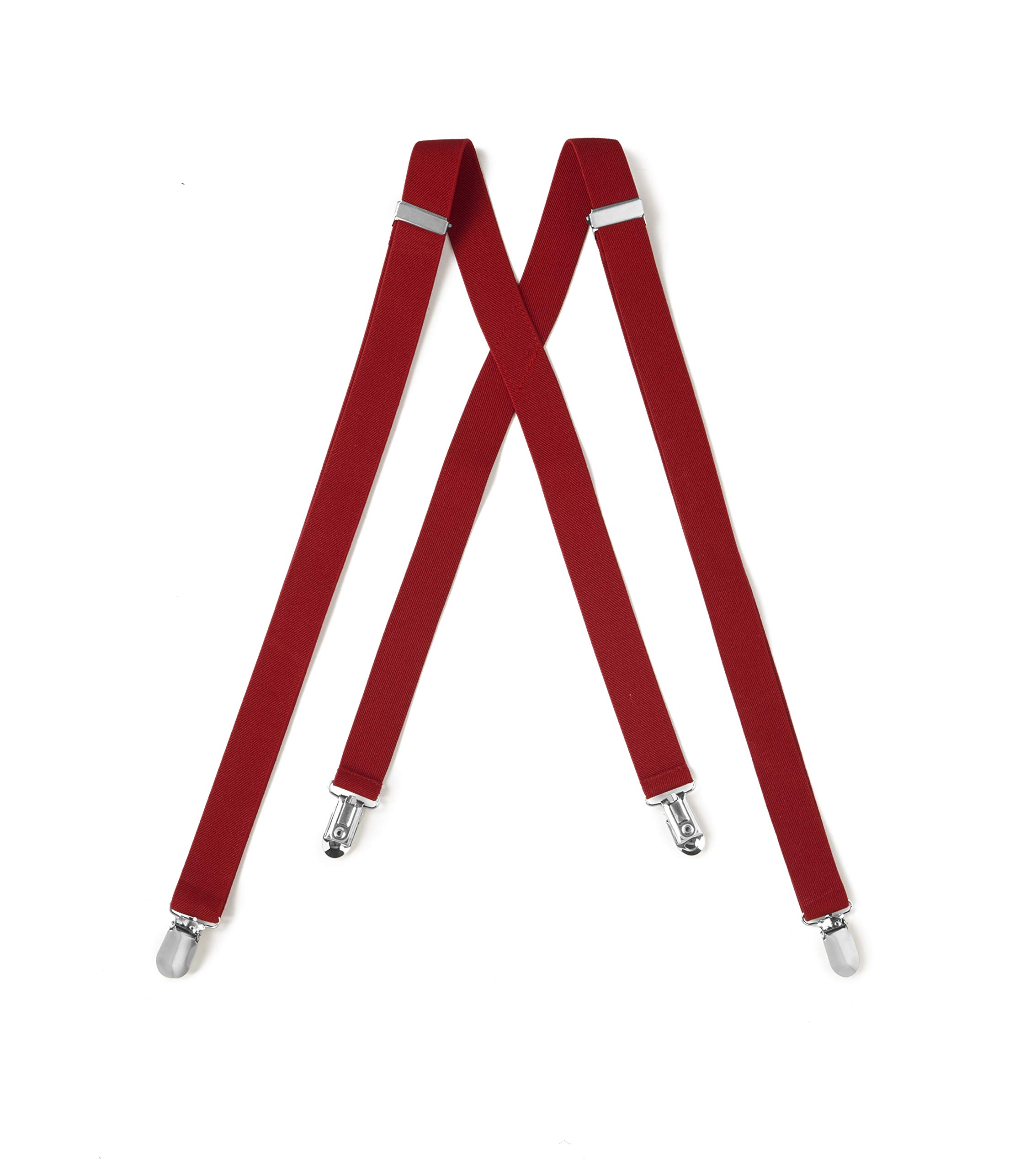 Kids Red Suspenders and Bow Tie Set - Formal Wear for Boys, Wedding, Party, and Special Occasions