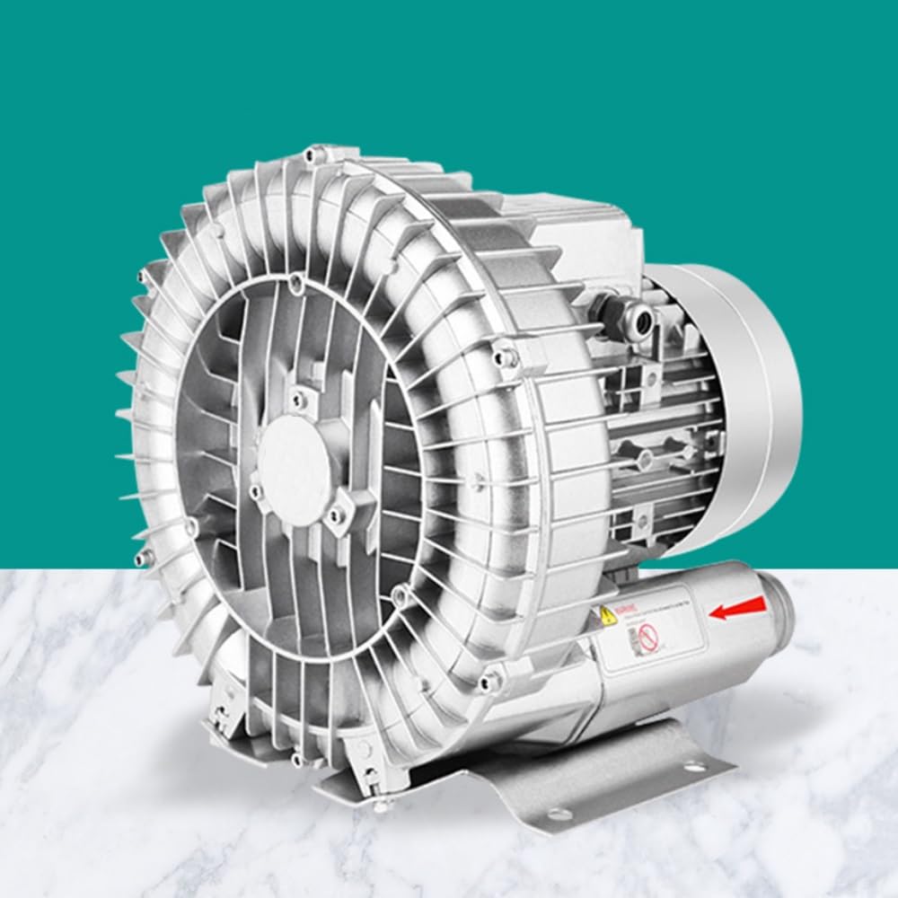 110V Regenerative Blower - 0.16HP to 1.49HP Industrial Vacuum Pump & Vortex Air Blower for Suction & Air Blowing (120W/0.16HP) - Perfect for HVAC Systems, Aquariums, and Industrial Vacuum Applications