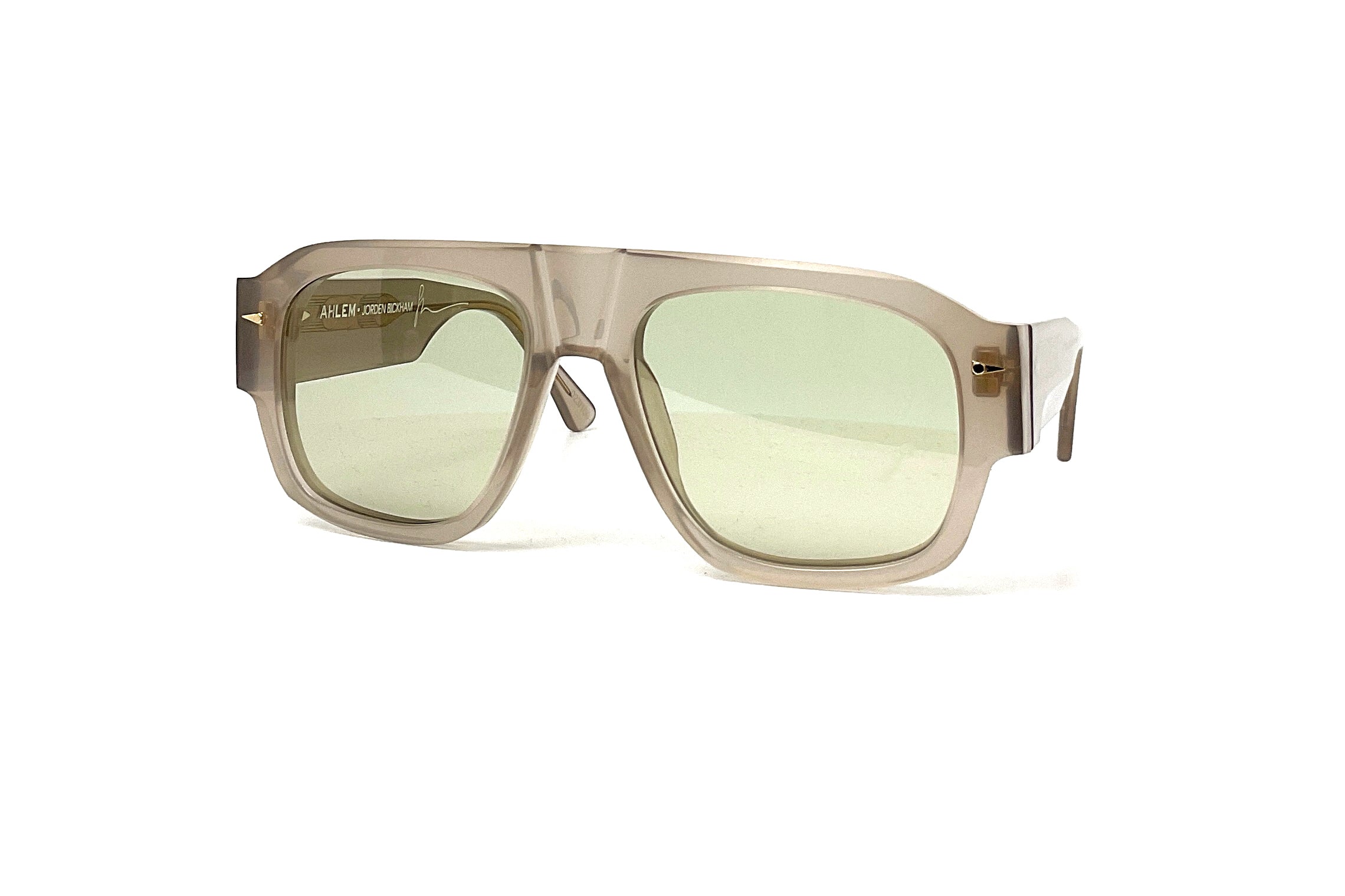 Ahlem x Jordan Bickham Sunglasses - Premium Ashmilk Frame & UV Protection - Perfect for Outdoor Activities, Travel, and Fashion Accessories