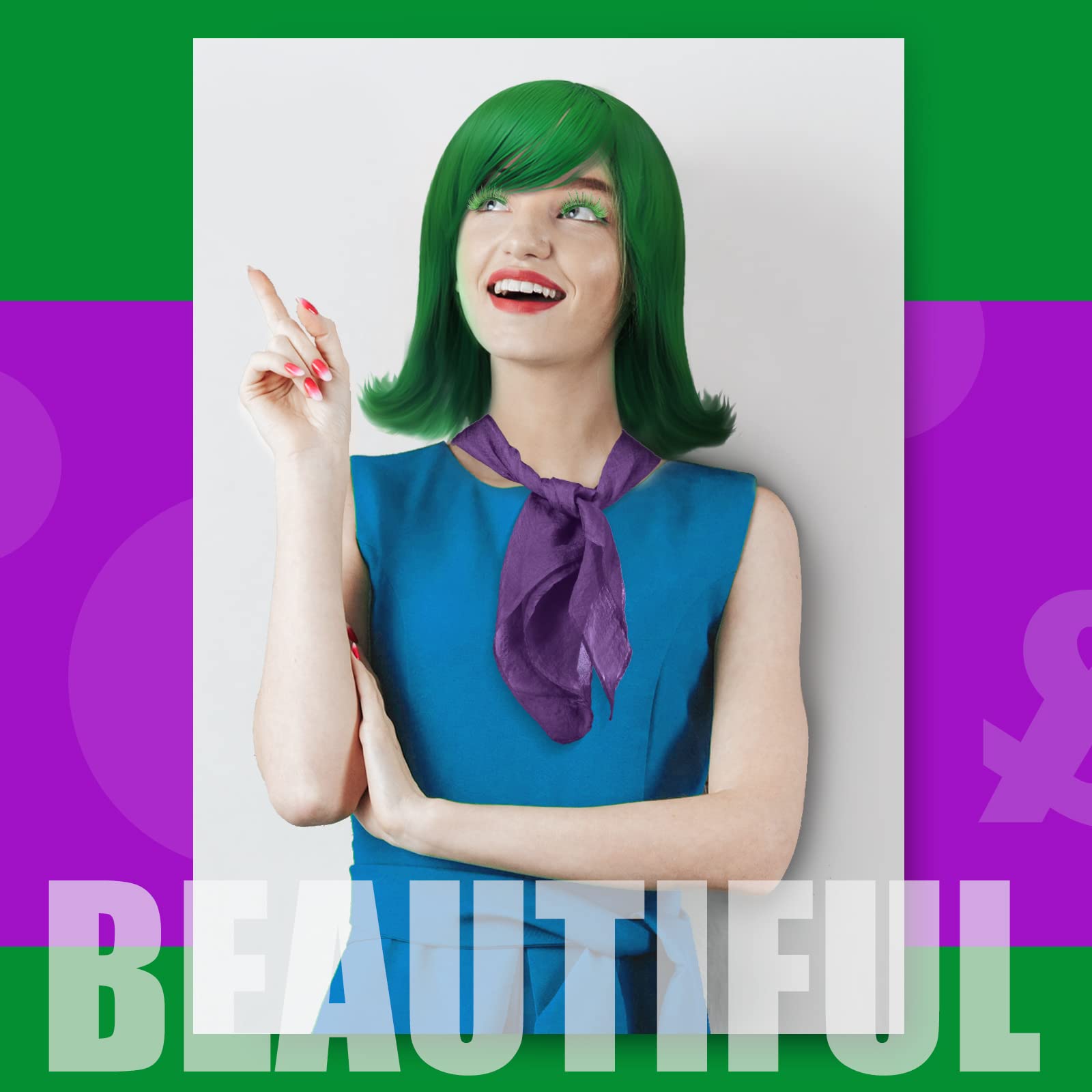 Chuangdi 3-Piece Halloween Cosplay Wig Set - Elegant Movie-Inspired Wigs with Accessories for Women's Costume Parties | Perfect for Halloween, Cosplay Events & Themed Celebrations