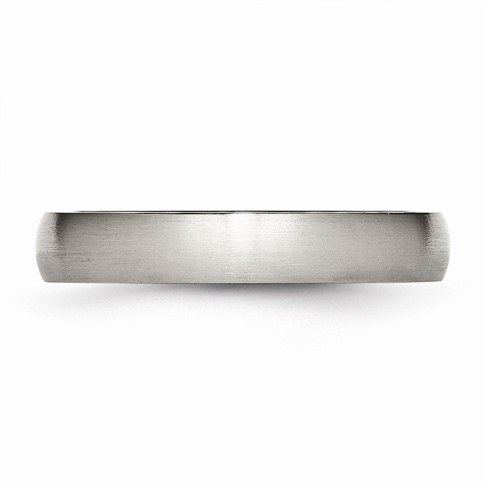 Diamond2Deal Titanium 4mm Brushed Wedding Band Ring for Men - Comfort Fit, Durable & Hypoallergenic - Perfect for Engagement, Anniversary & Everyday Wear