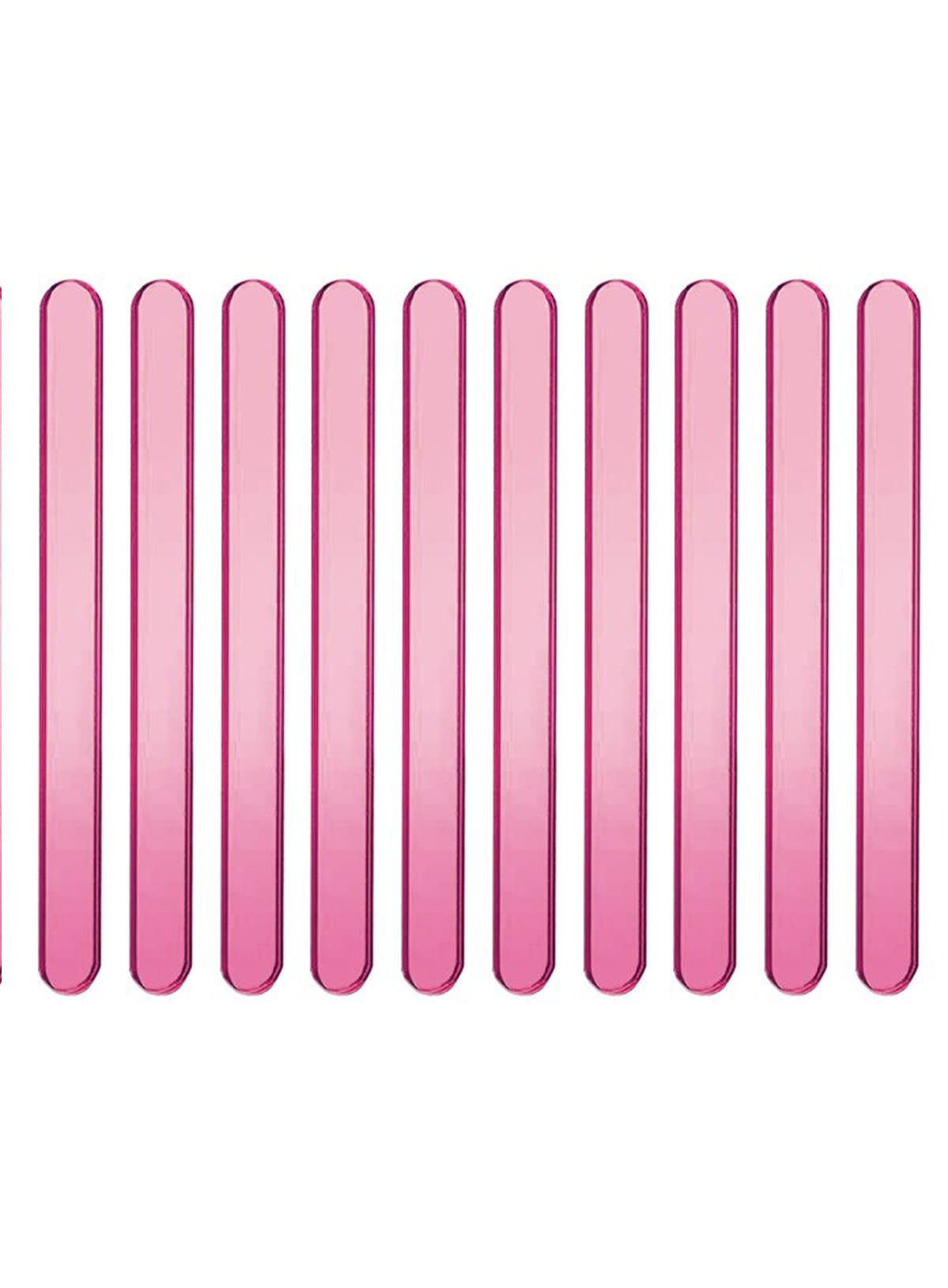 CAKE DECOR™ Rose Gold Acrylic Ice Cream Sticks (10pcs) - Perfect for Cakesicles, Popsicles, Candy Making & DIY Dessert Decorations