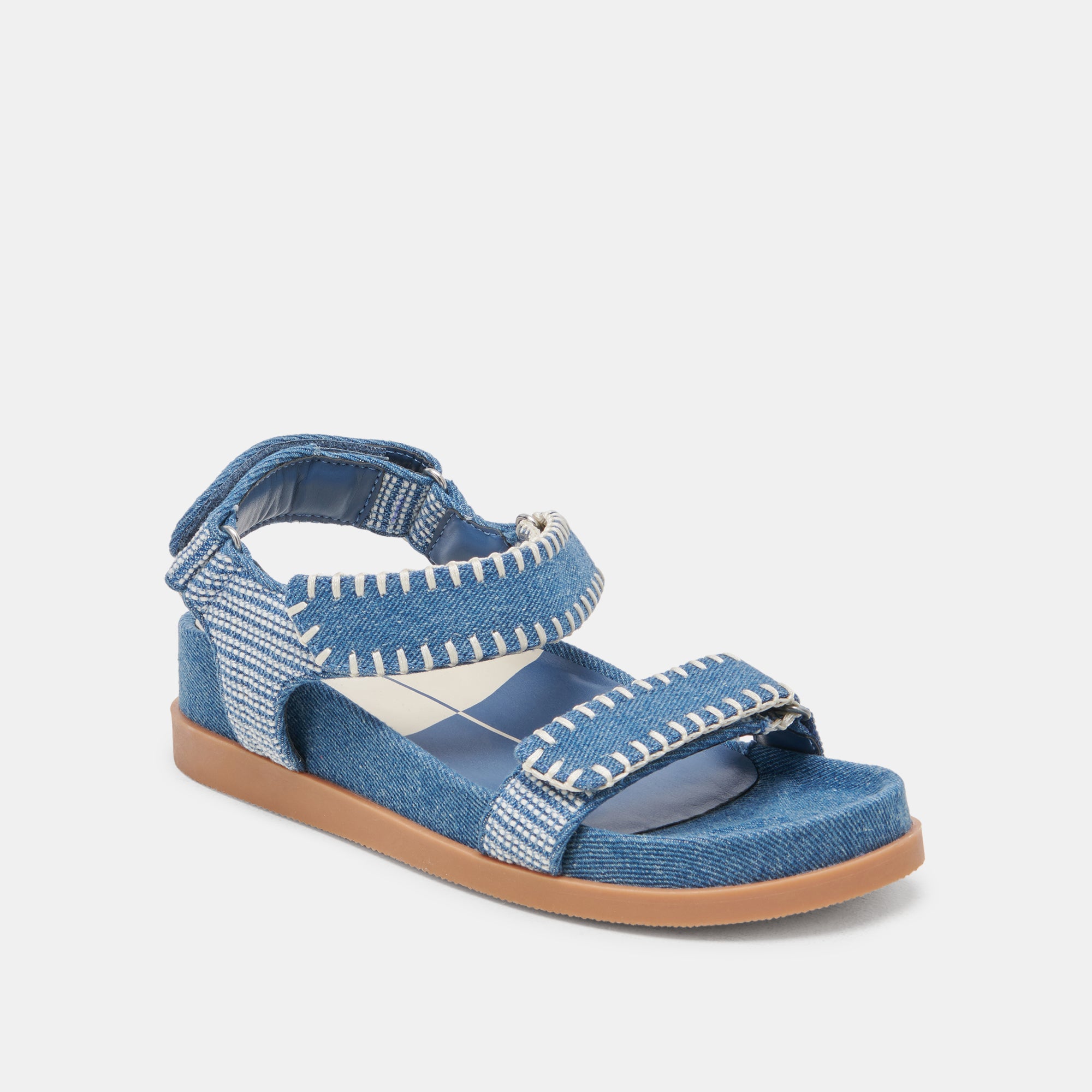 SENORA Women's Blue Denim Sandals - Comfortable Casual Summer Shoes for Beach, Walking, and Outdoor Activities