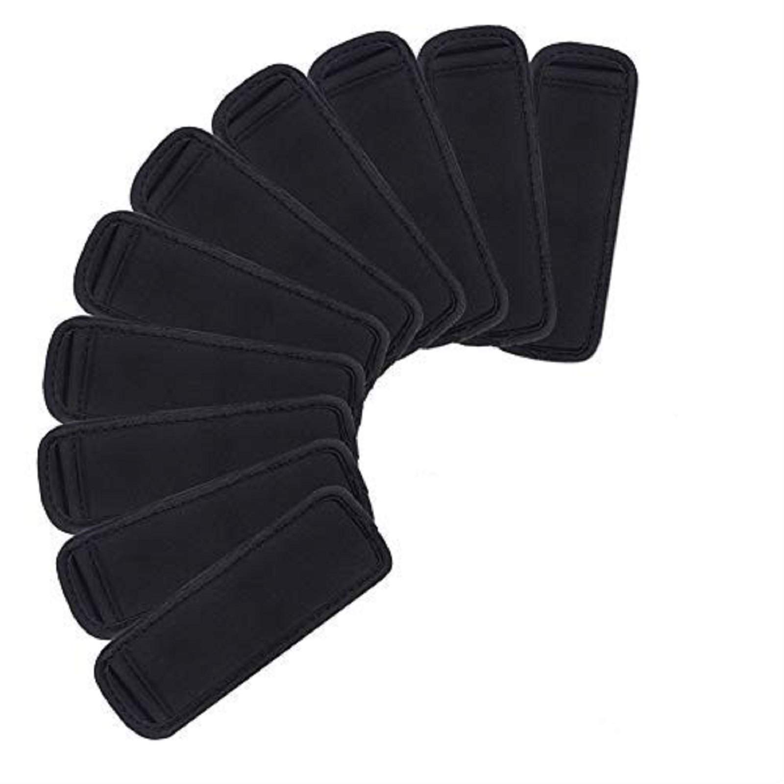 10 Pack Sublimation Blanks Black Sleeves Popsicle Holders - Neoprene Fabric Can Cooler Bags for Drinks, Beer, Soda - Perfect for Parties, BBQs, and Summer Events