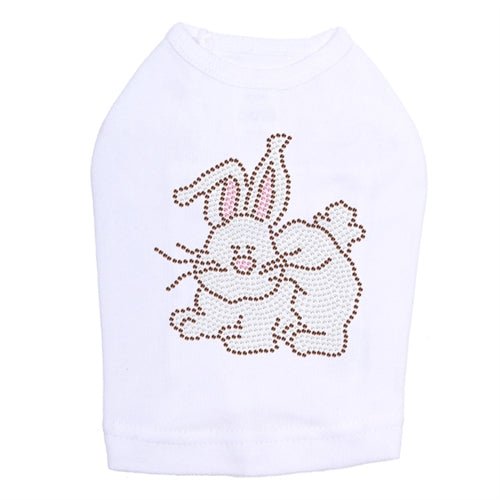 Easter Bunny Rhinestone Dog Tank Top - Sparkling Pet Apparel for Small & Medium Dogs - Perfect for Easter Parties, Pet Photos & Holiday Celebrations