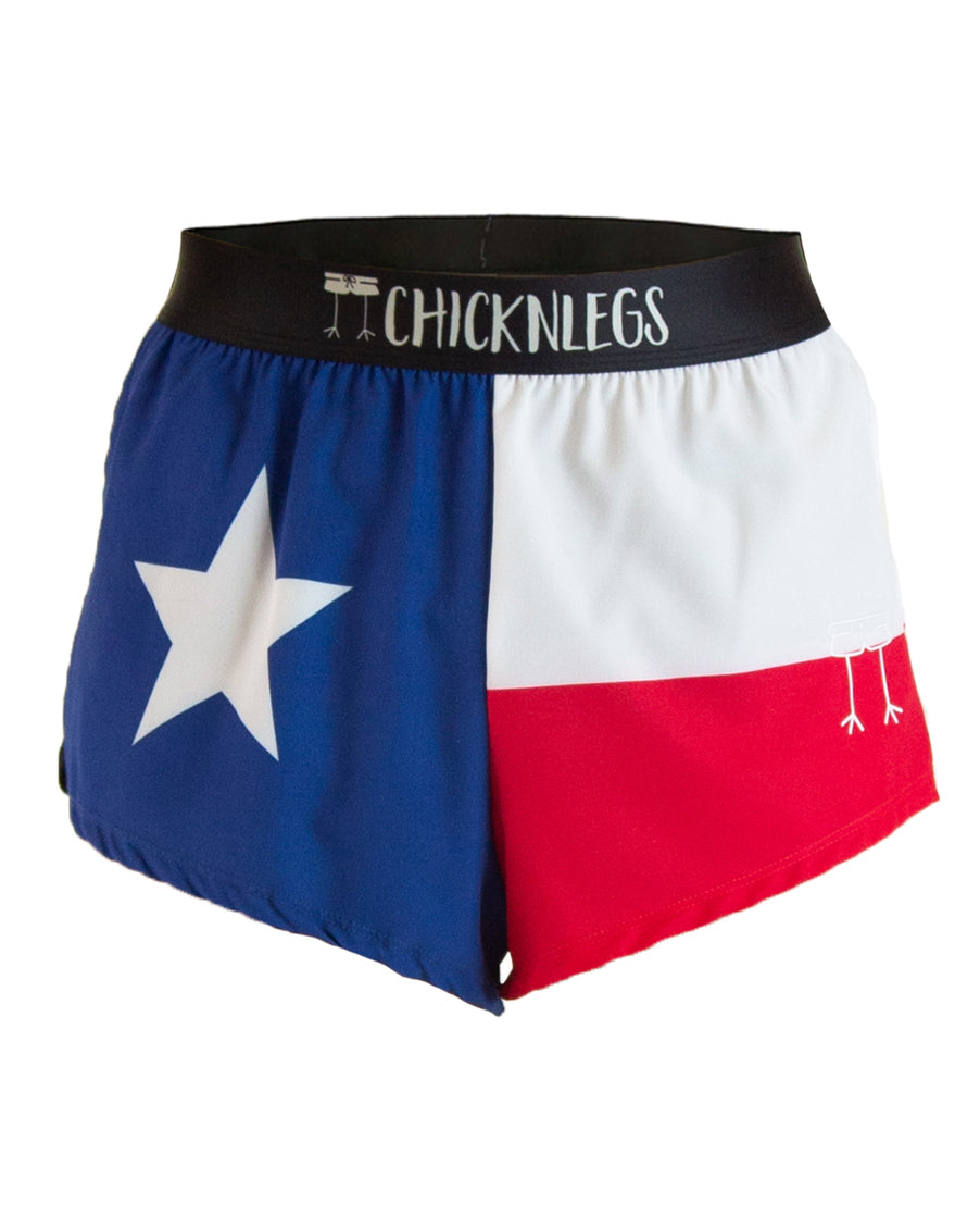 Texas Flag Split Shorts for Men - Comfortable & Stylish 2-Piece Workout Shorts - Perfect for Gym, Running & Outdoor Activities