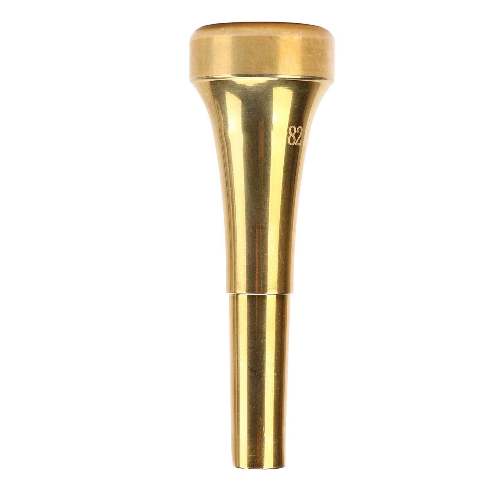 82mm Gold Trumpet Mouthpiece - Clear Sound Metal Mute Replacement for Wind Instruments | Performance & Practice Accessory for Brass Players