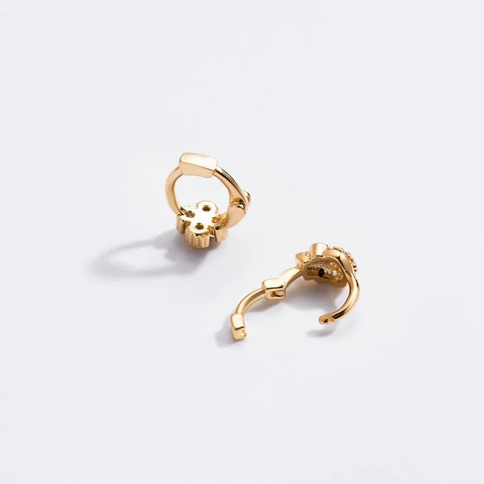 Titanium Cartilage Cross Huggie Earrings for Women - Hypoallergenic & Lightweight Hoop Earrings - Perfect for Everyday Wear, Gifts, and Special Occasions
