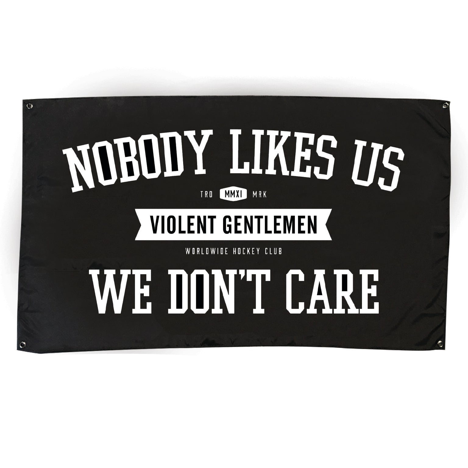 Nobody Likes Us Banner - Funny Sports Fan Sign for Tailgating, Home Decor & Game Day Parties - Perfect for Soccer, Football & Rivalry Events