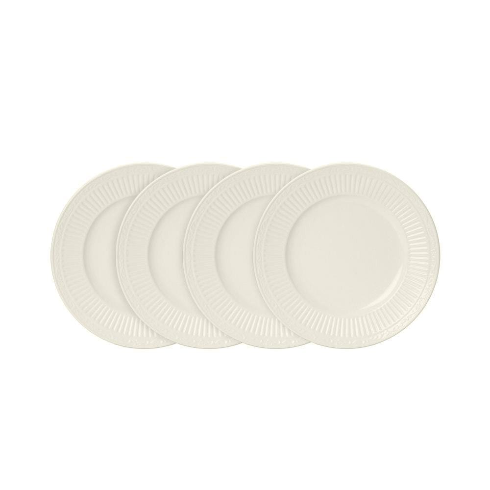 Italian Countryside® Set of 4 Salad Plates - Hand-Painted Ceramic Dinnerware for Farmhouse & Rustic Dining - Perfect for Salads, Appetizers & Entertaining