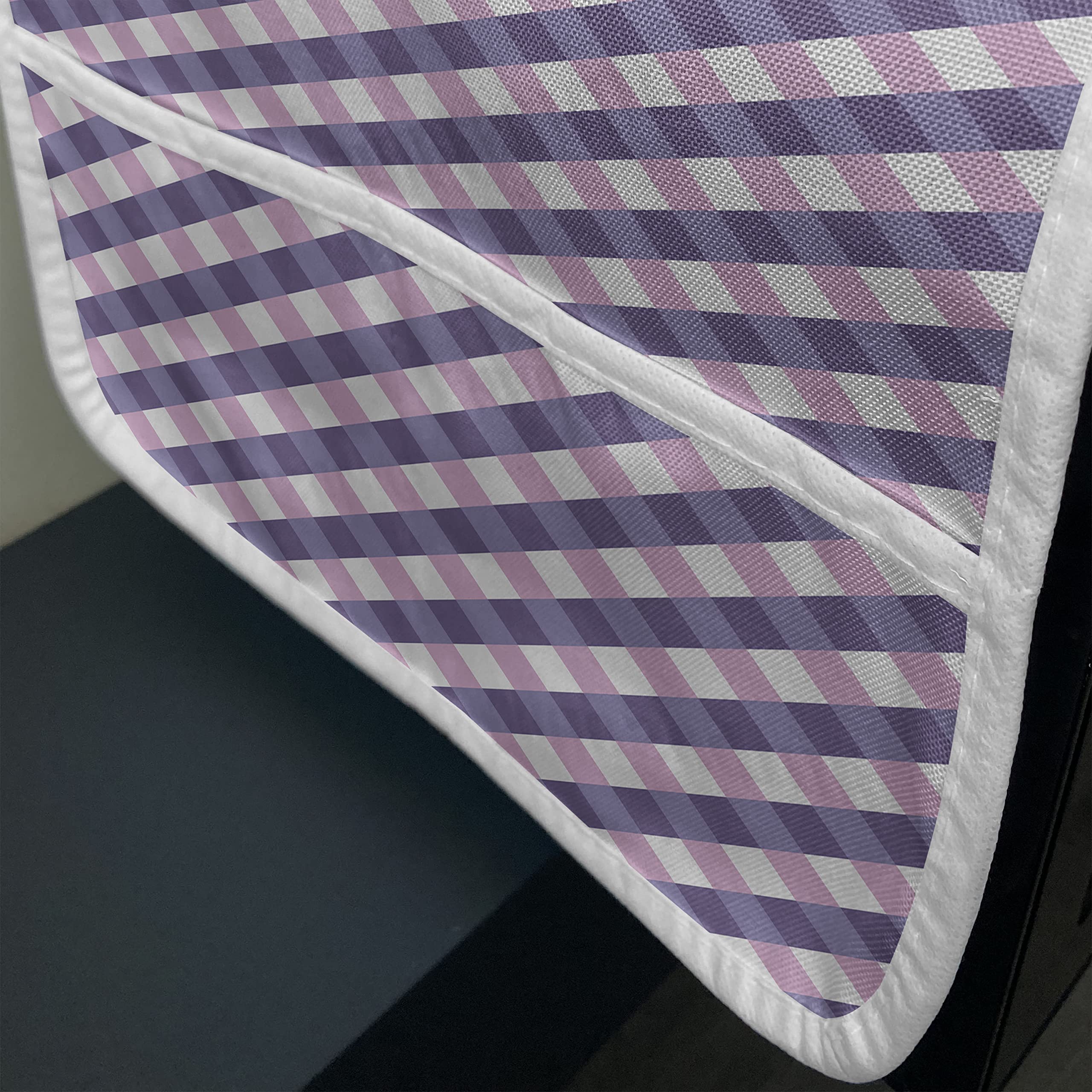 Ambesonne Microwave Cover - Waterproof Geometric Diamond Stripe Design, 36