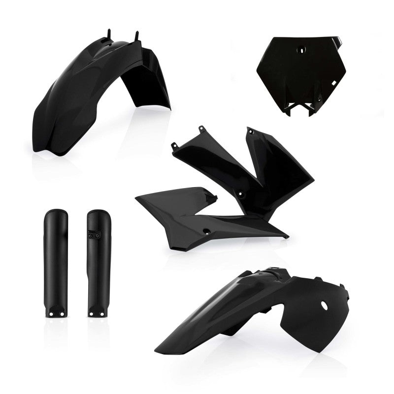 Acerbis Full Plastic Kit for KTM SX85 (2003-2012) & SX105 (2004-2011) - Black | Durable Motorcycle Body Replacement Parts for Off-Road Racing & Trail Riding