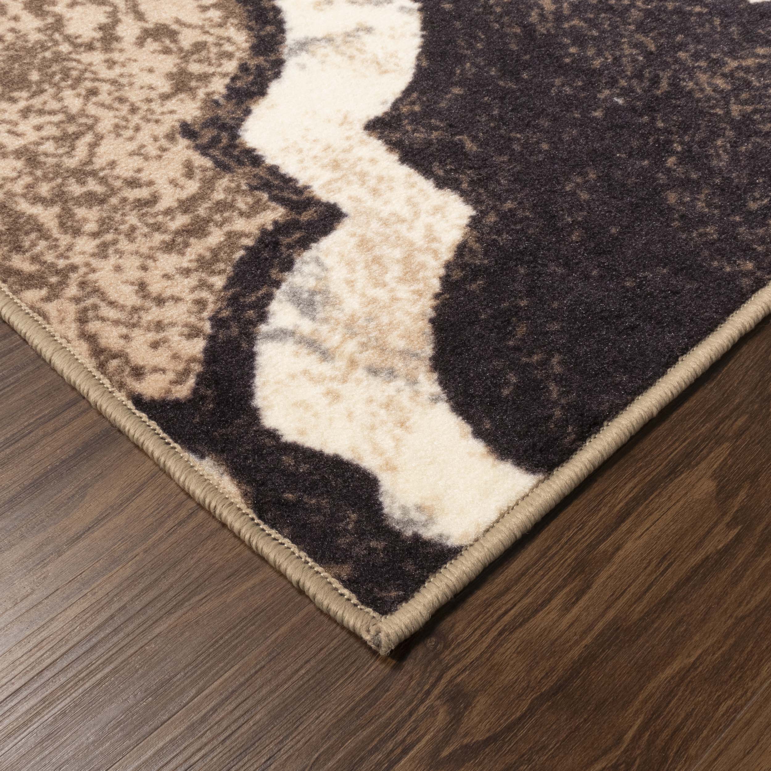Viking Contemporary Geometric Trellis Non-Slip Indoor Area Rug - Soft Modern Floor Carpet for Living Room, Bedroom, Nursery & Home Decor