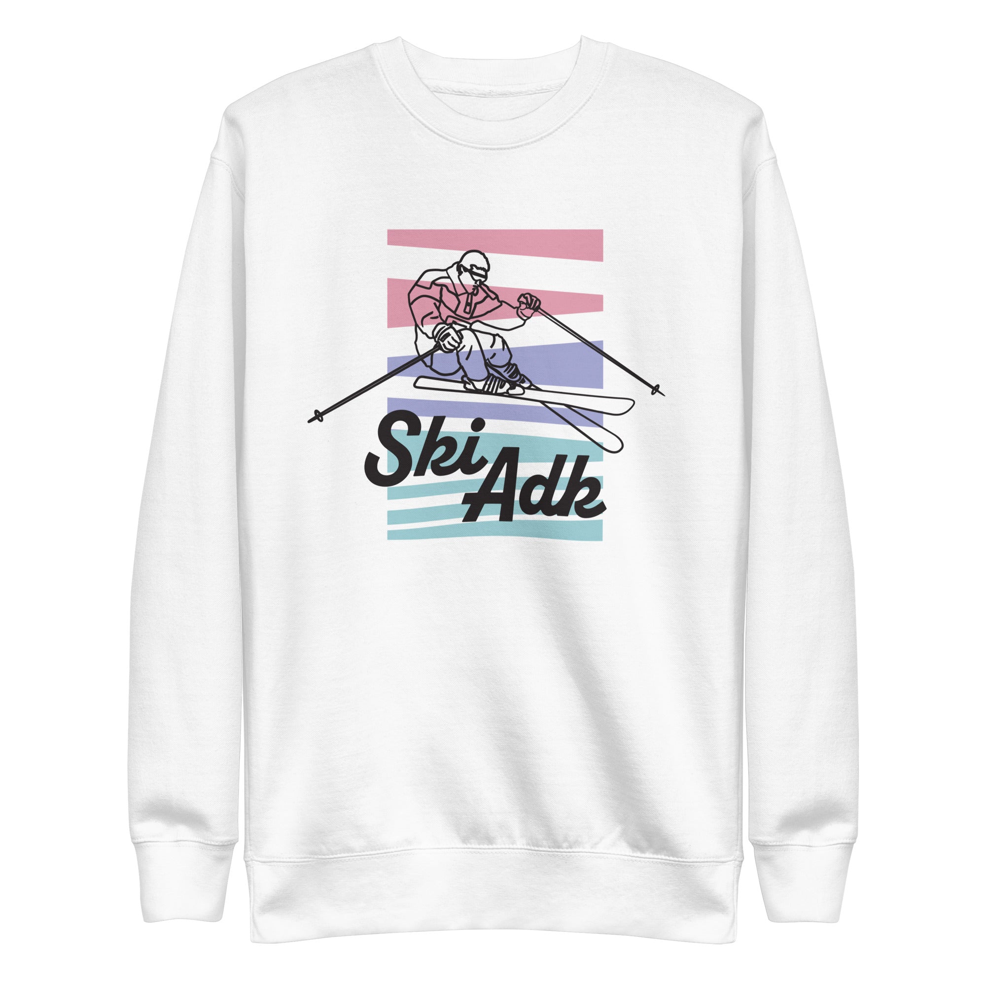SkiADK Crew Sweatshirt for Men & Women - Cozy Fleece Pullover with Classic Fit - Perfect for Winter Sports, Skiing, Snowboarding & Casual Wear