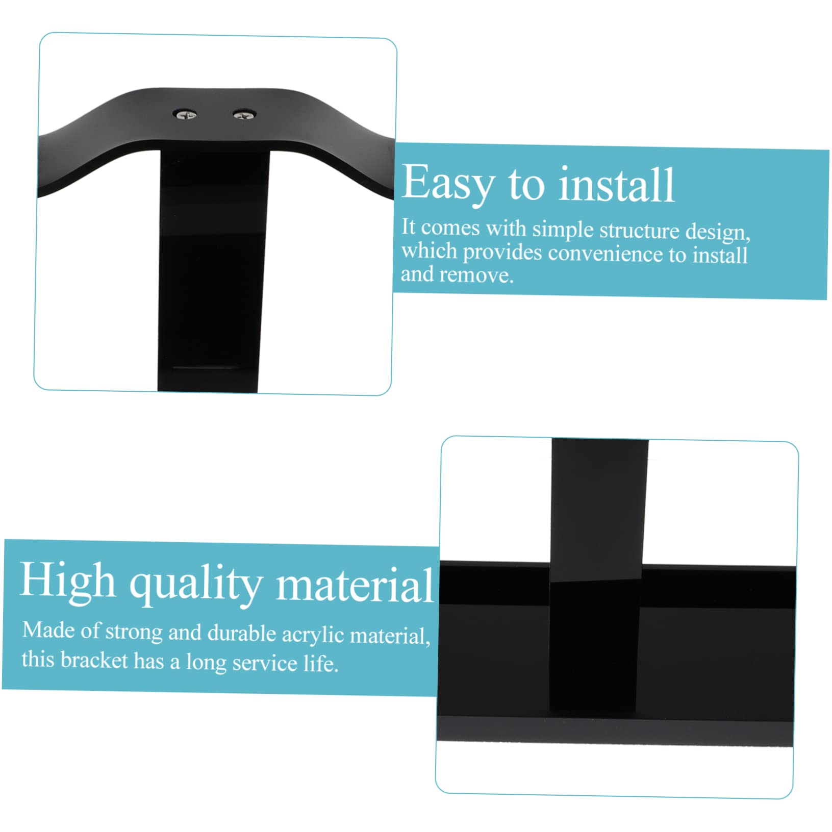 Angoily 5-Pack Headphone Hanger Stand - Space-Saving Headphone Holder with Bracket for Desk, Wall Mount - Perfect for Gaming, Office & Home Organization