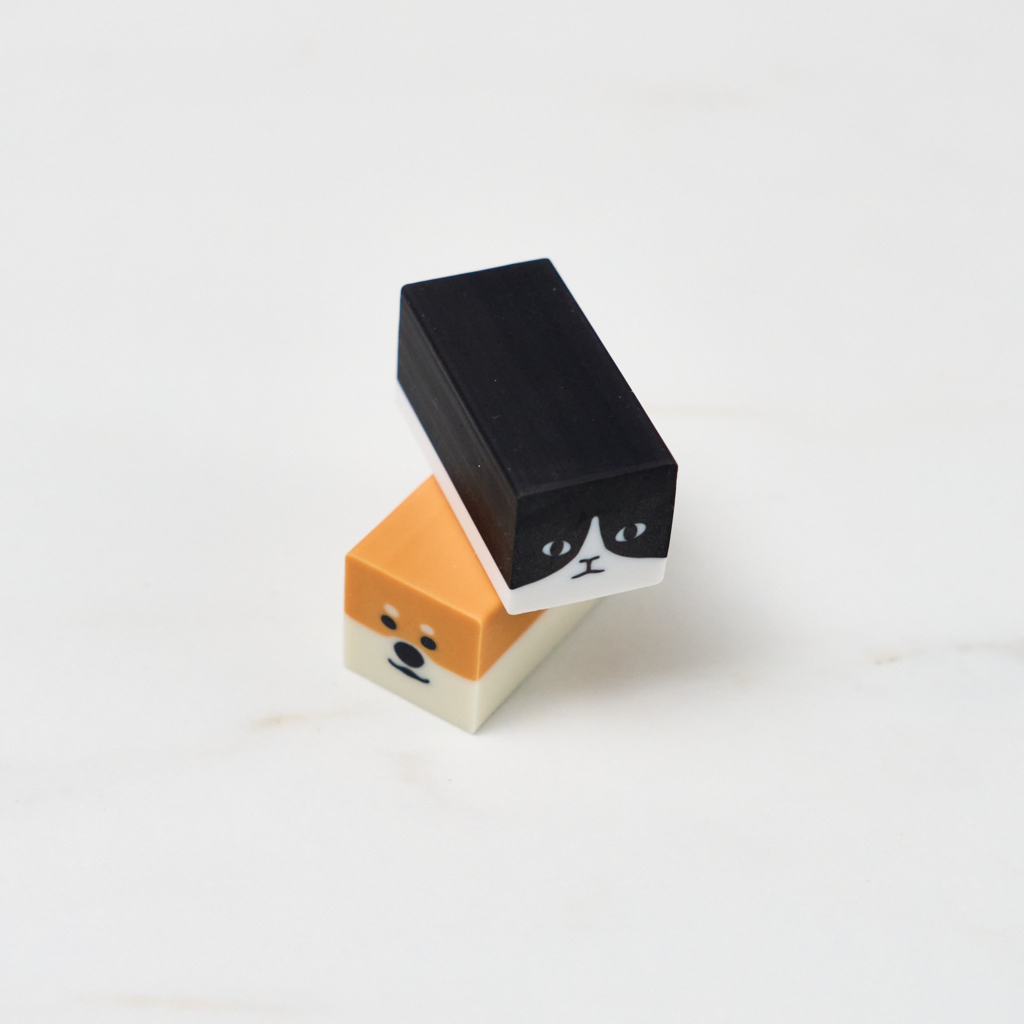 Premium Shiba Inu & Cat Shaped Erasers - Cute Japanese Kawaii Stationery for School & Office Use - Sun Star Brand