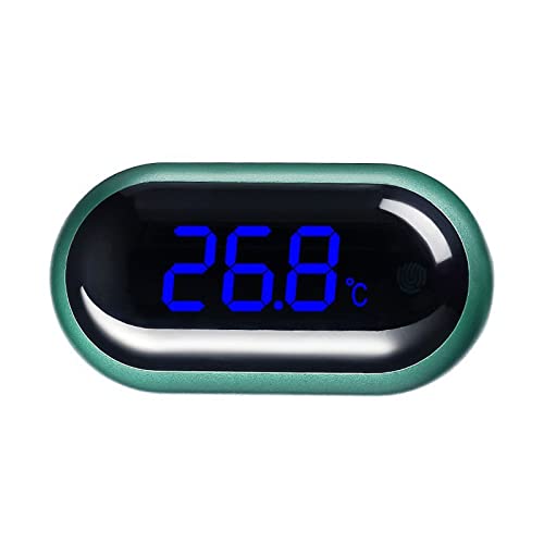 Digital Aquarium Thermometer - High Precision ±0.1°C, Wireless Touch, Built-in Battery (Blue) for Fish Tanks