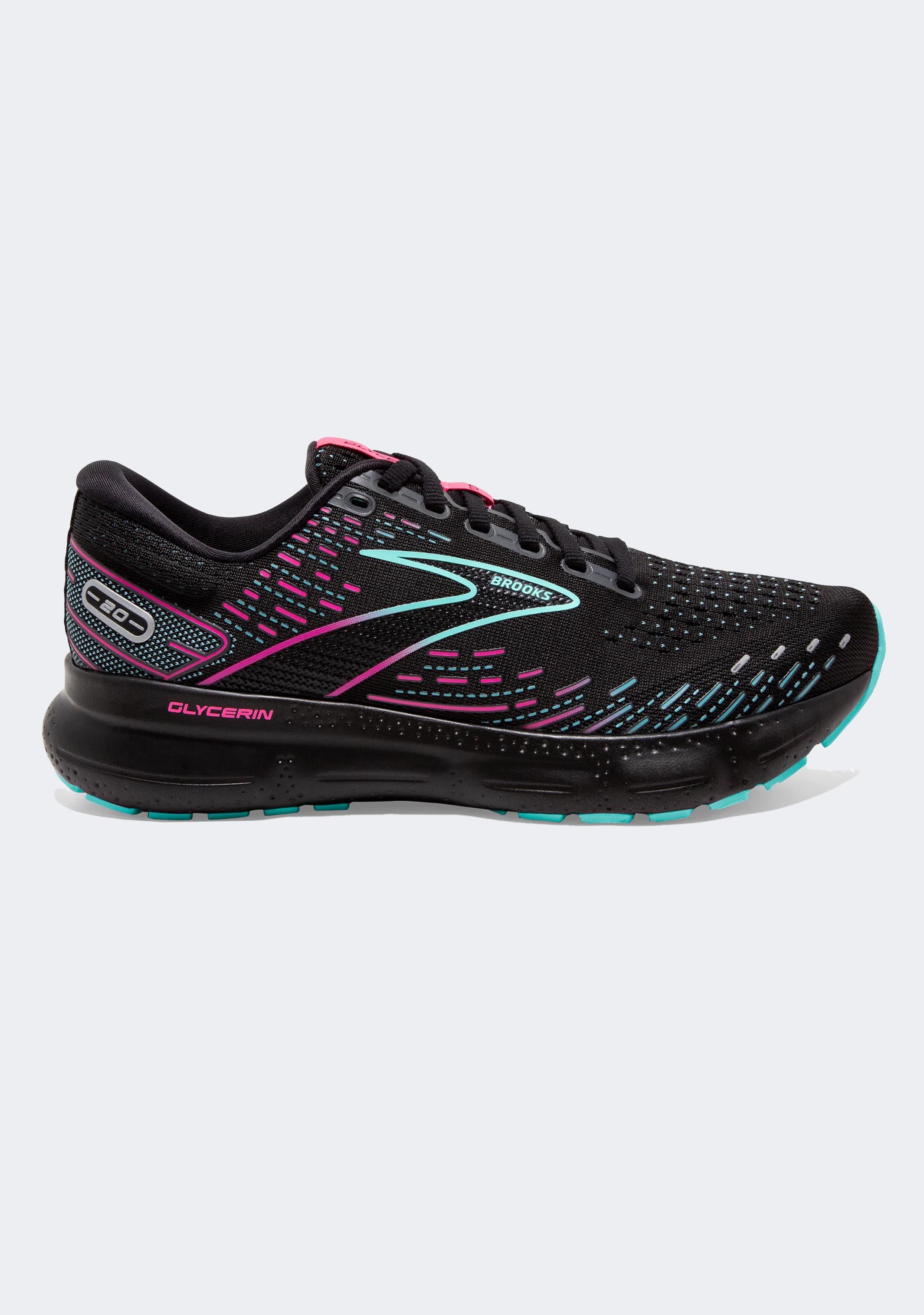 Brooks Women's Glycerin 20 Running Shoes - Premium Cushioned Sneakers for Women, Lightweight & Supportive for Long Distance Running, Jogging, and Gym Workouts