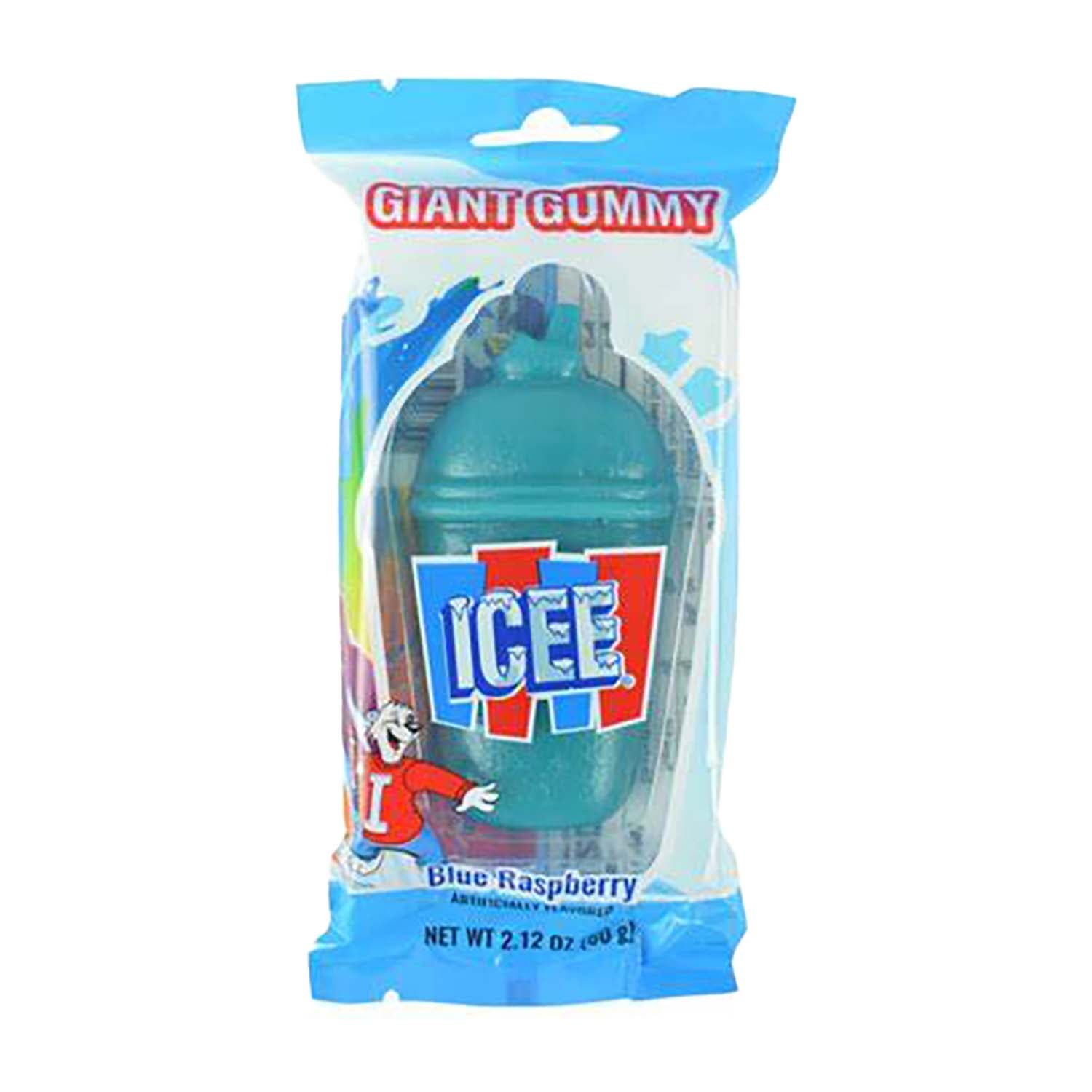 Icee Giant Gummy Candy - 12 Count Box | Sour & Sweet Giant Gummy Bears for Parties, Movie Nights & Snacking