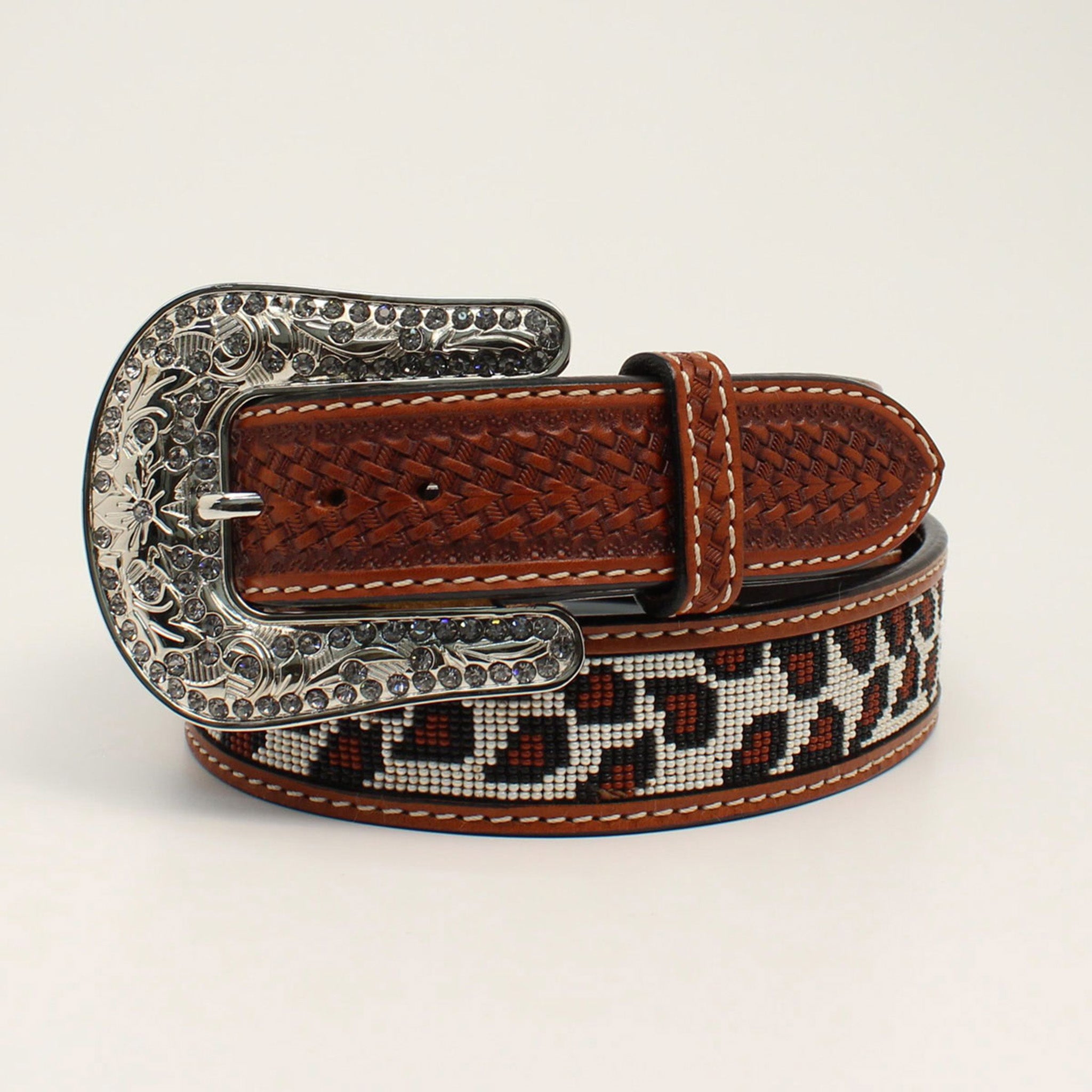 Angel Ranch Women's Western Leather Belt - Stylish Cowgirl Fashion Accessory for Jeans, Dresses & Everyday Outfits