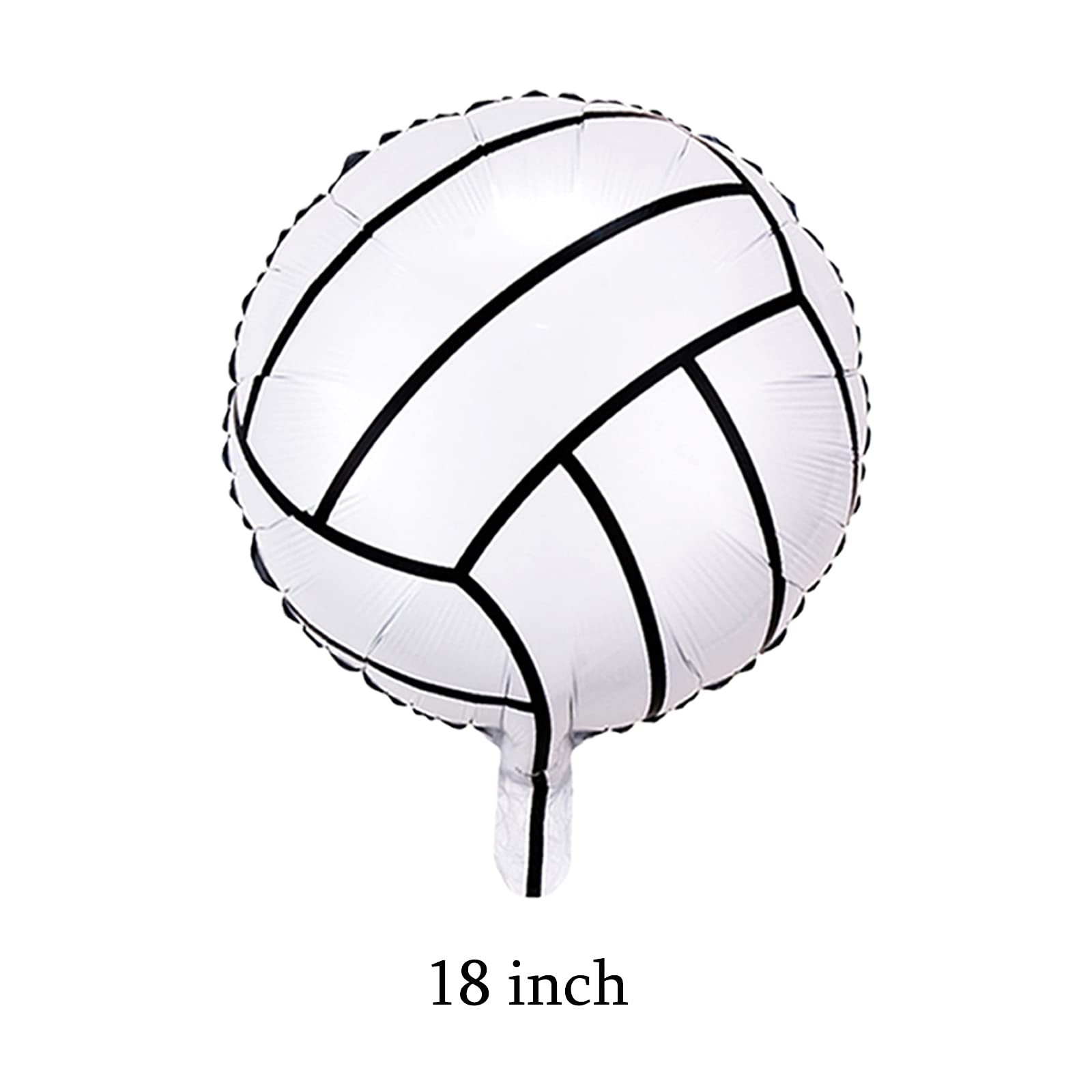 12Pcs Volleyball Balloon Set - 4Pcs 18 Inch Volleyball Balloons & 10Pcs Red Blue Star Mylar Balloons for Volleyball Themed Party Decorations | Perfect for Sports Birthday, Baby Shower, Senior Night & Celebration Decor
