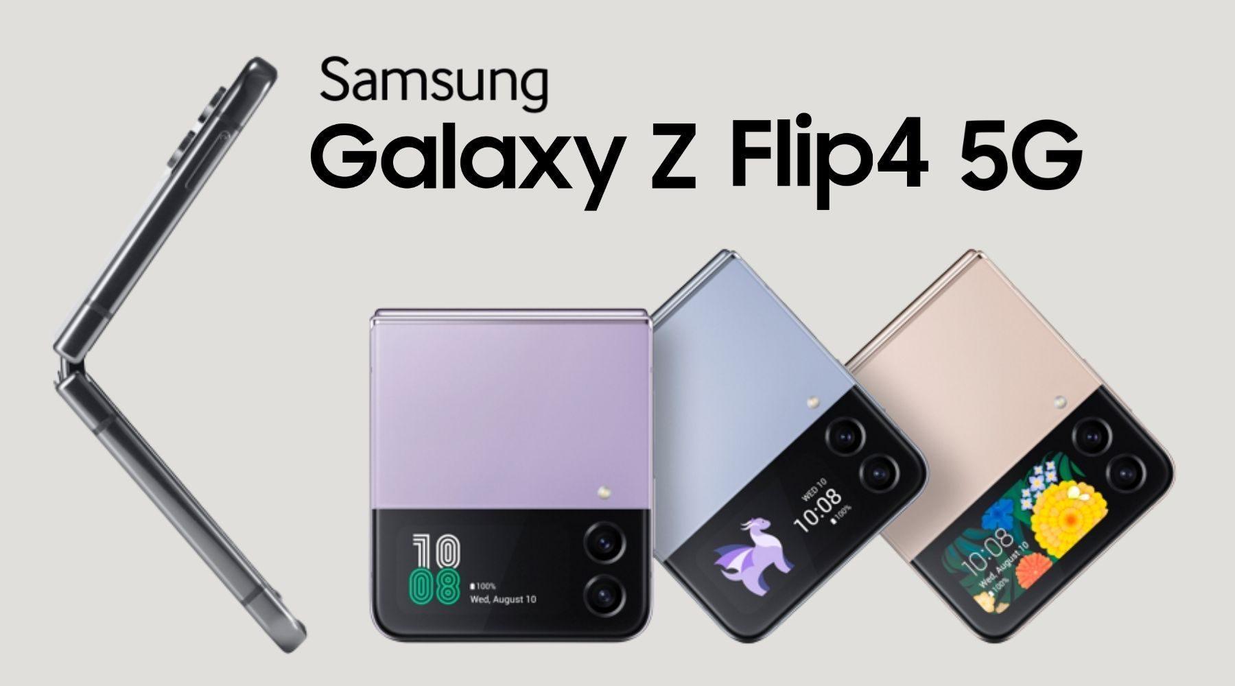 Samsung Galaxy Z Flip 4 5G Smartphone (128GB/256GB/512GB Storage) - Foldable Display, Compact Design for Work & Travel