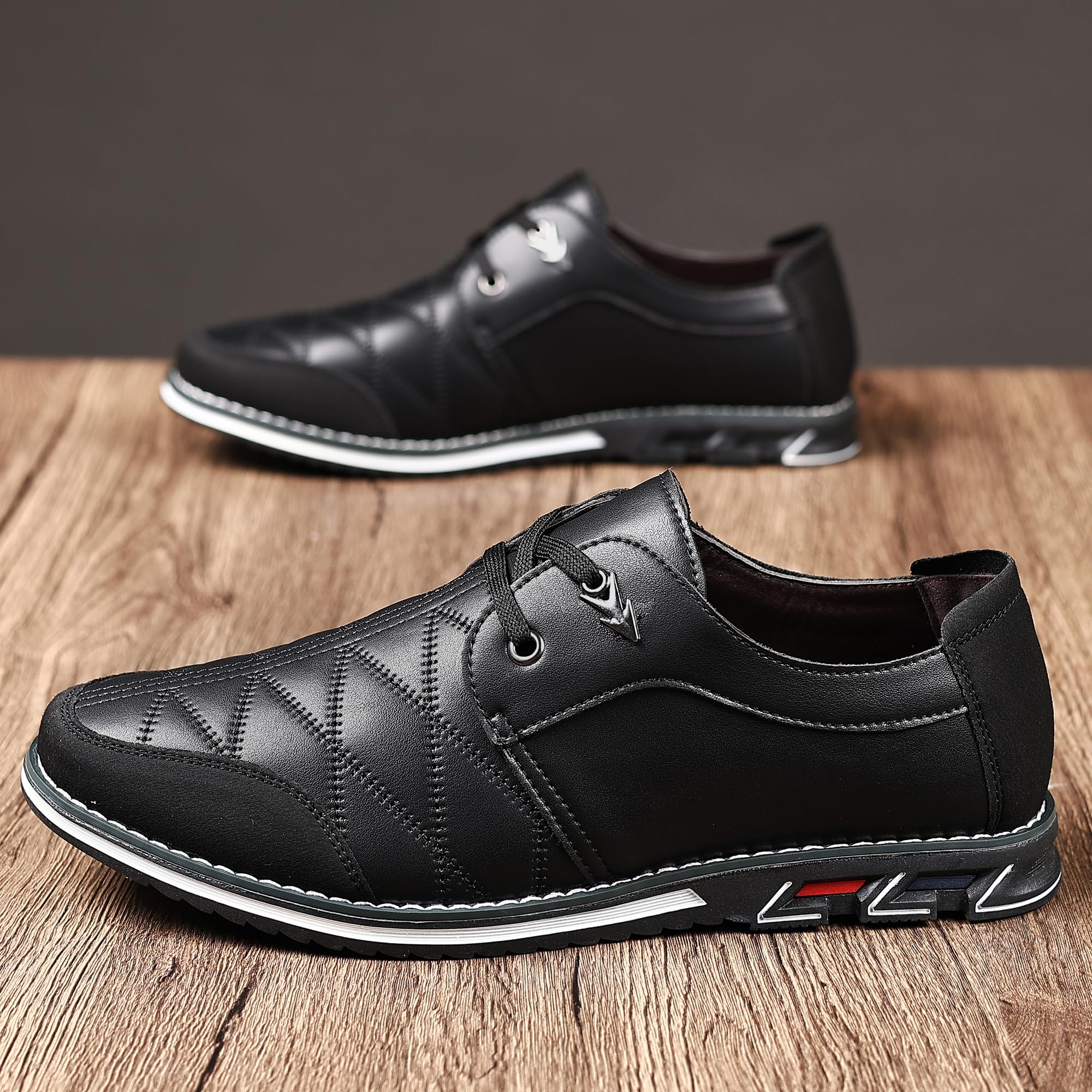 COSIDRAM Men's Casual Sneakers - Comfortable Loafers for Business, Office & Walking | Fashionable Dress Shoes for Everyday Wear & Formal Occasions