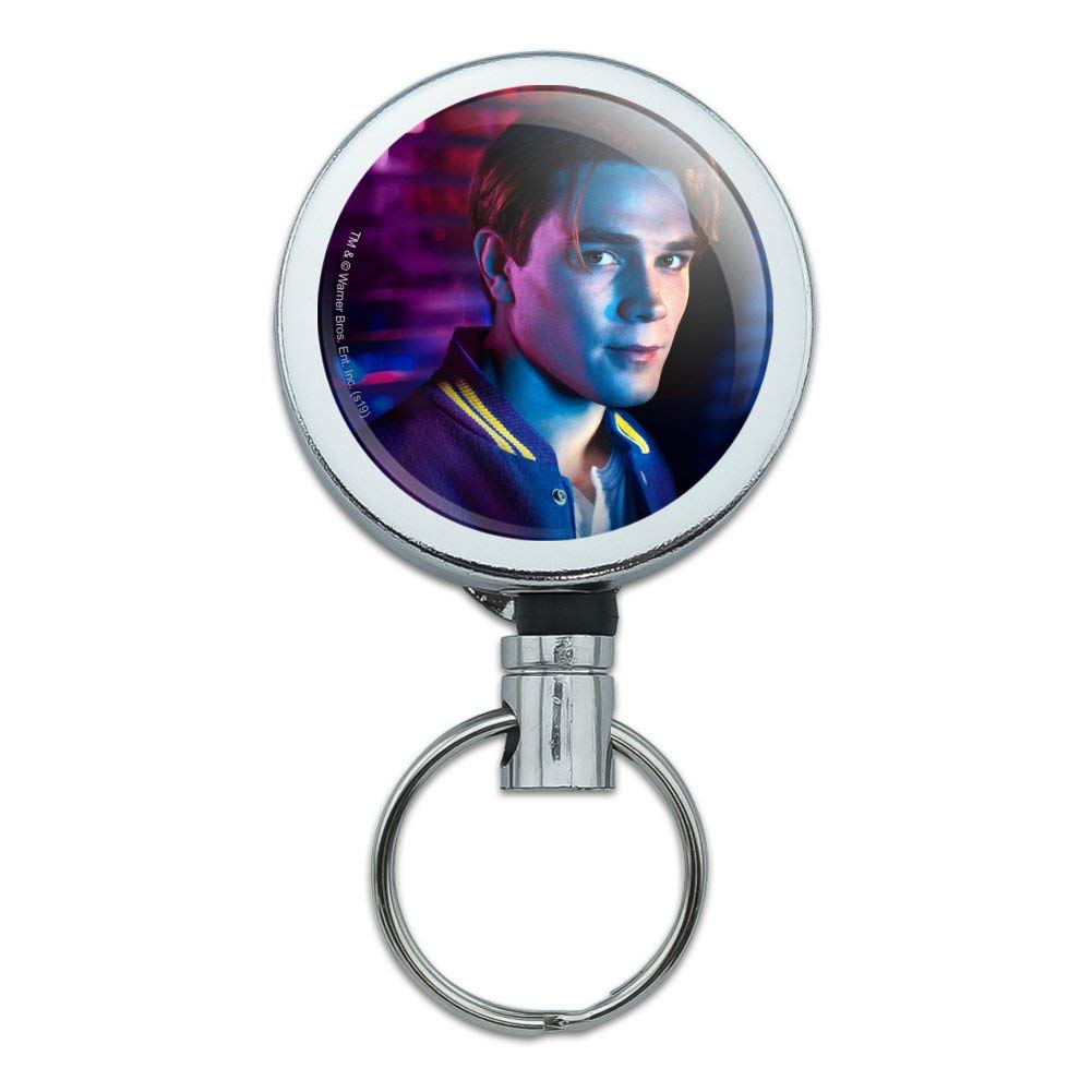 Riverdale Archie Comics Heavy Duty Metal Retractable ID Badge Holder - Key Card Reel with Belt Clip for Work, School & Security Access