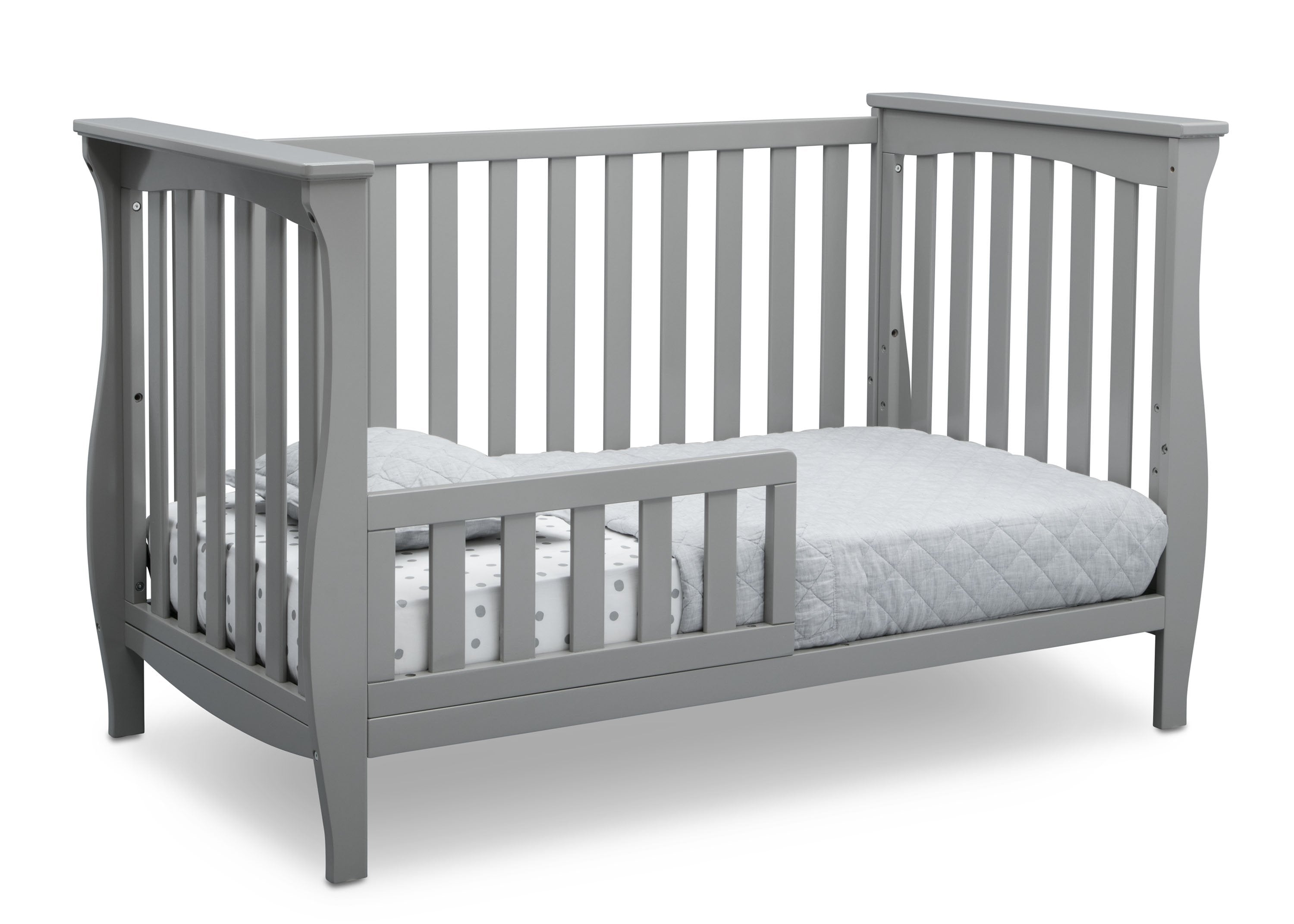 Lancaster 3-in-1 Convertible Baby Crib - White Nursery Furniture for Newborn to Toddler | Perfect for Modern Nurseries & Daycare Centers